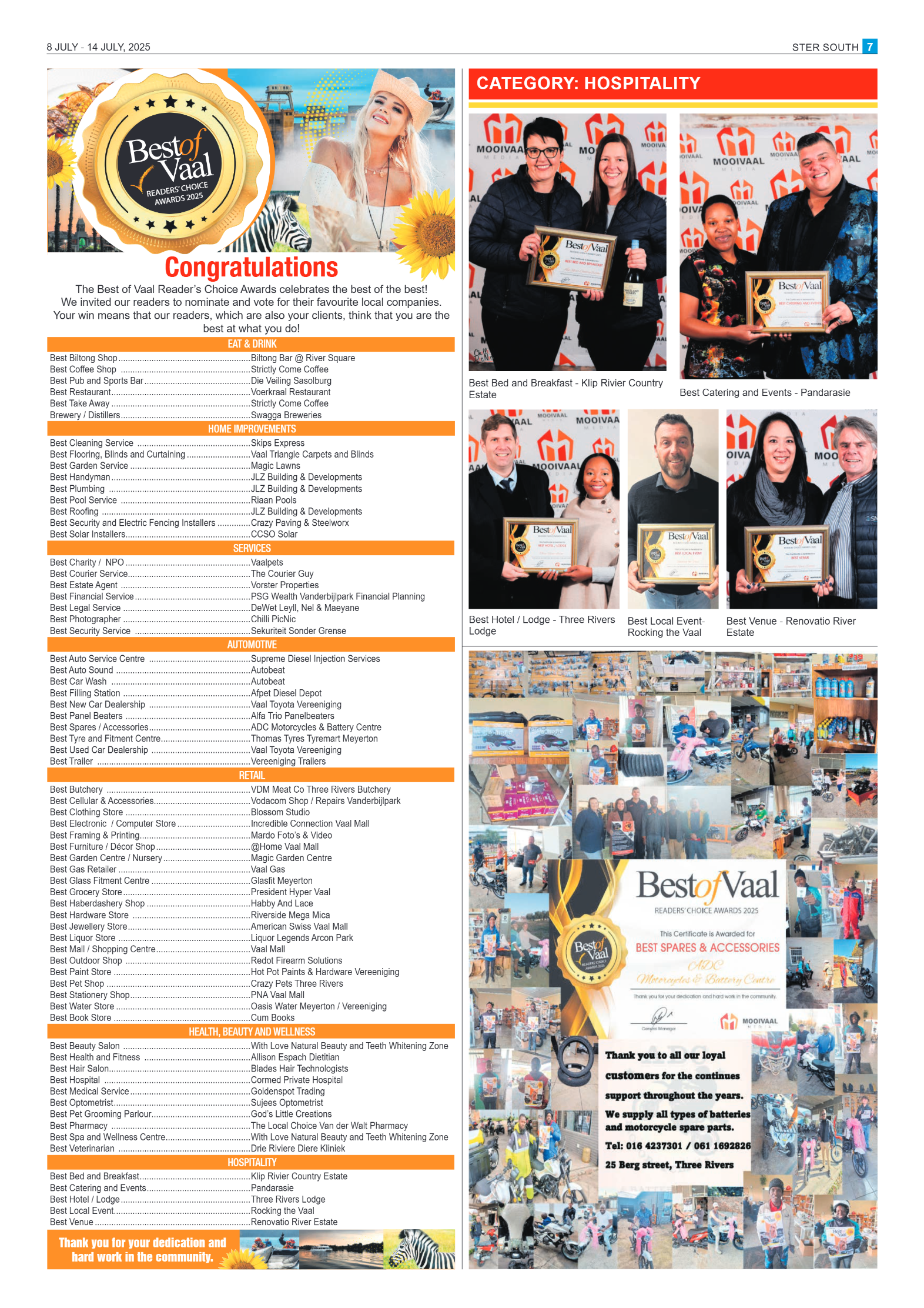 STER SOUTH 8 JULY – 14 JULY, 2025 page 7