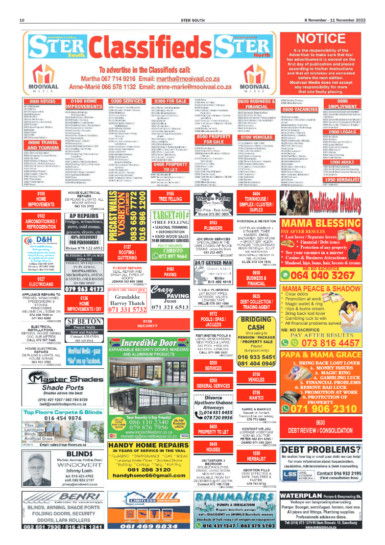 STER SOUTH 8 November – 11 November 2022 page 10