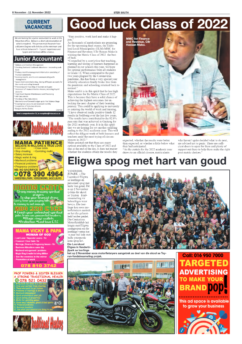 STER SOUTH 8 November – 11 November 2022 page 11