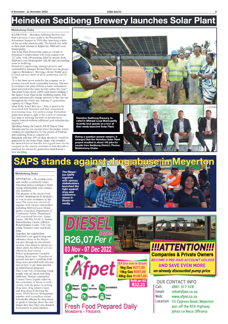STER SOUTH 8 November – 11 November 2022 page 5