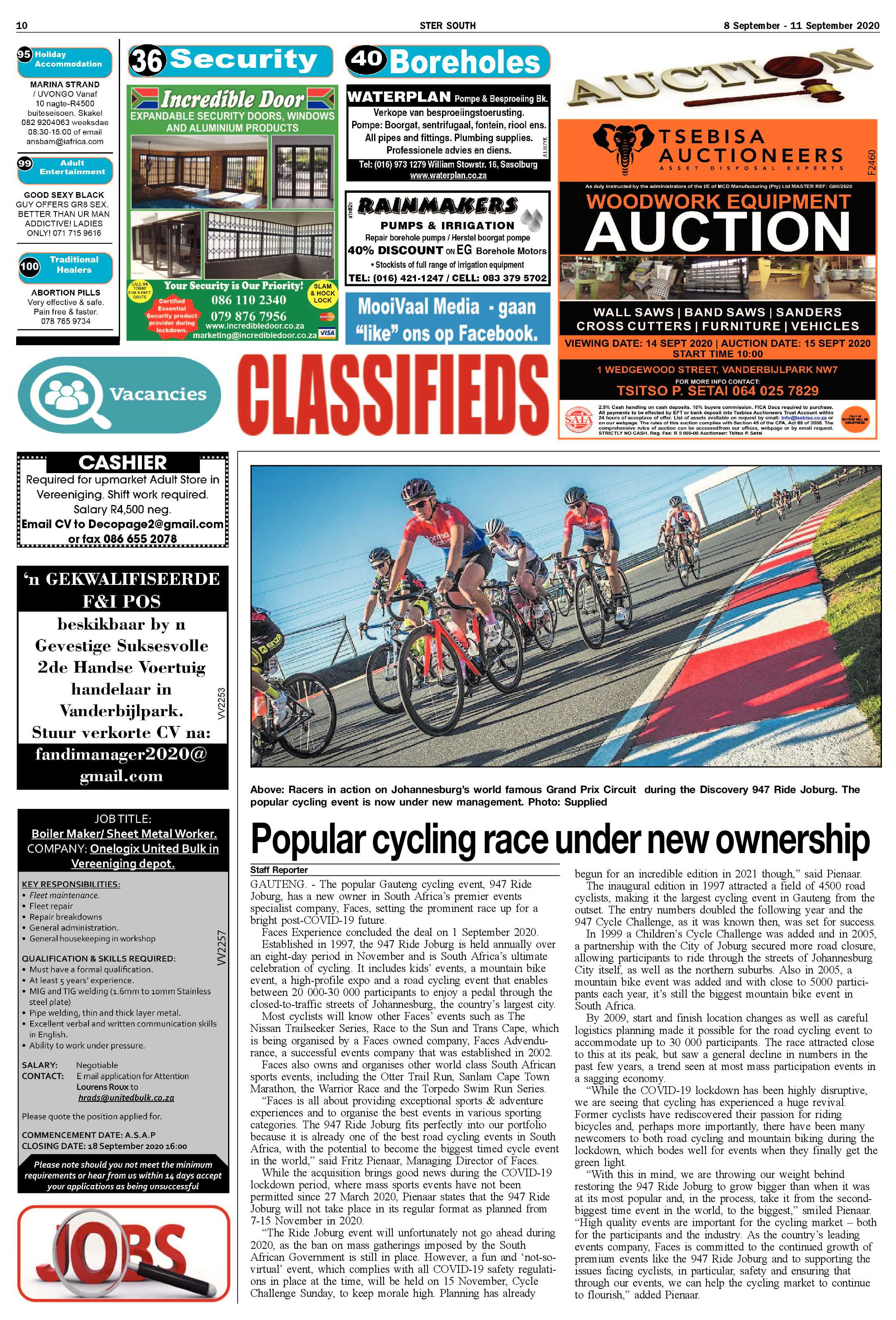 STER SOUTH 8 September – 11 September 2020 page 10