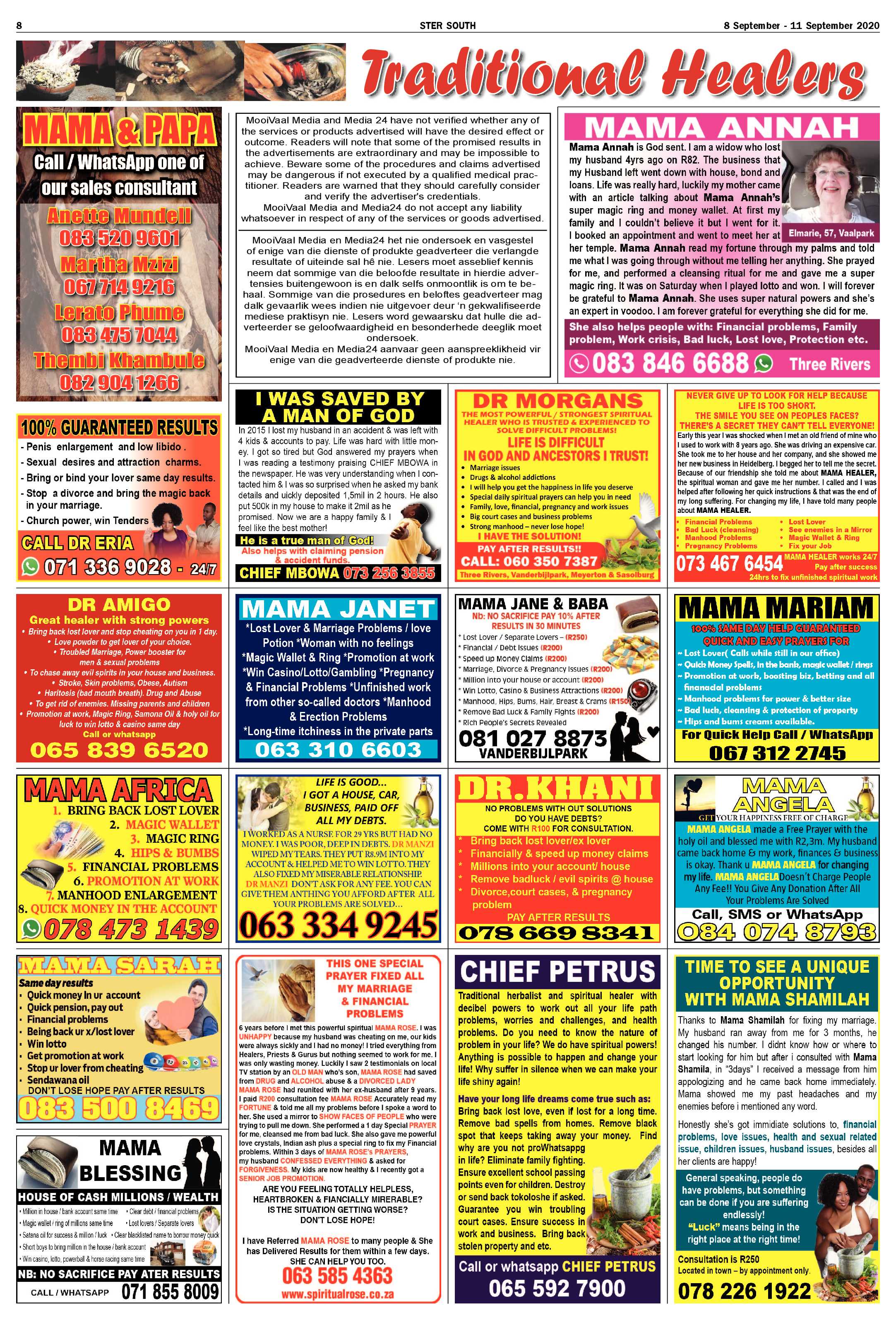 STER SOUTH 8 September – 11 September 2020 page 8