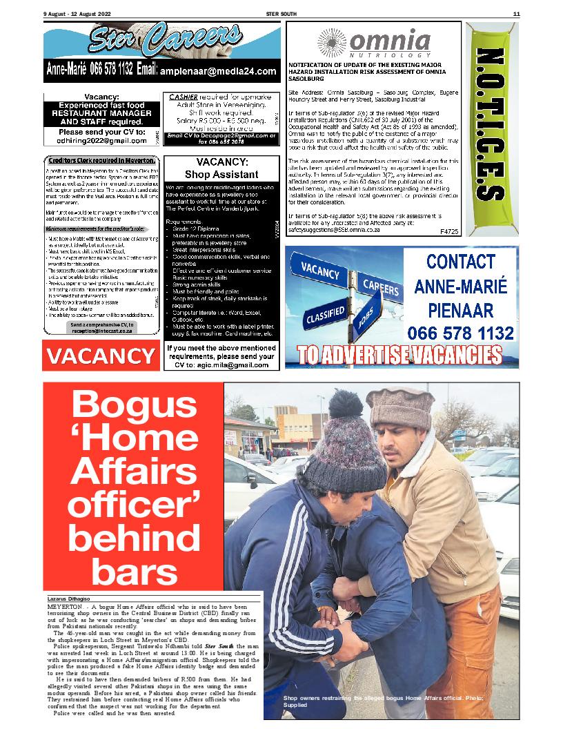 STER SOUTH 9 August – 12 August 2022 page 11