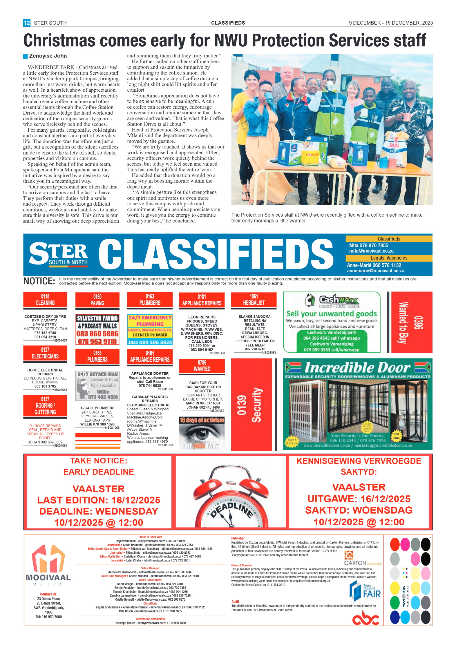 STER SOUTH 9 DECEMBER – 15 DECEMBER, 2025 page 12