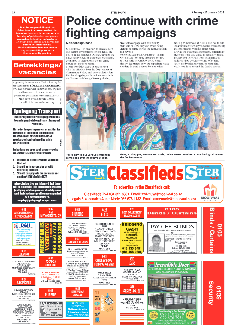 STER SOUTH 9 January – 15 January, 2024 page 10