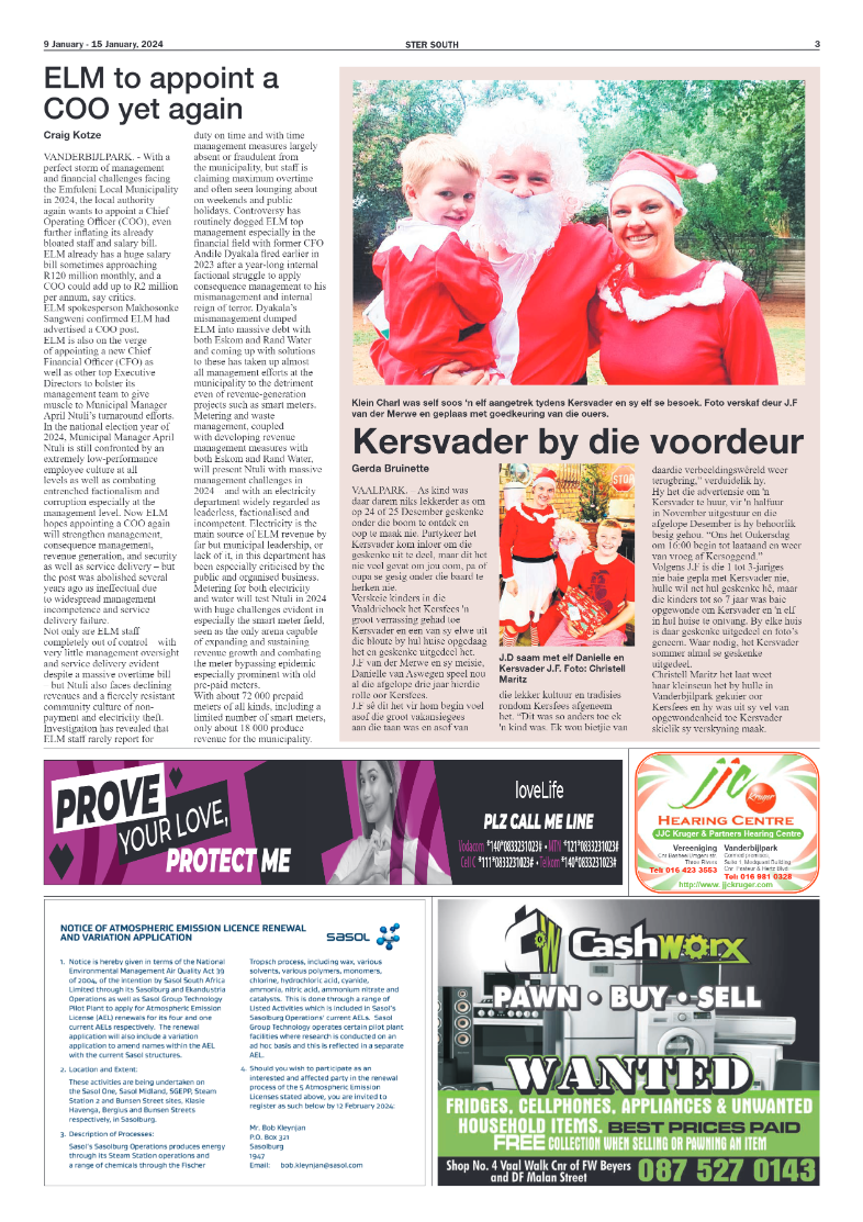 STER SOUTH 9 January – 15 January, 2024 page 3