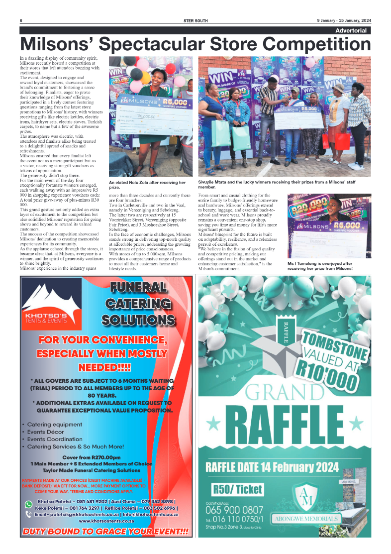 STER SOUTH 9 January – 15 January, 2024 page 6