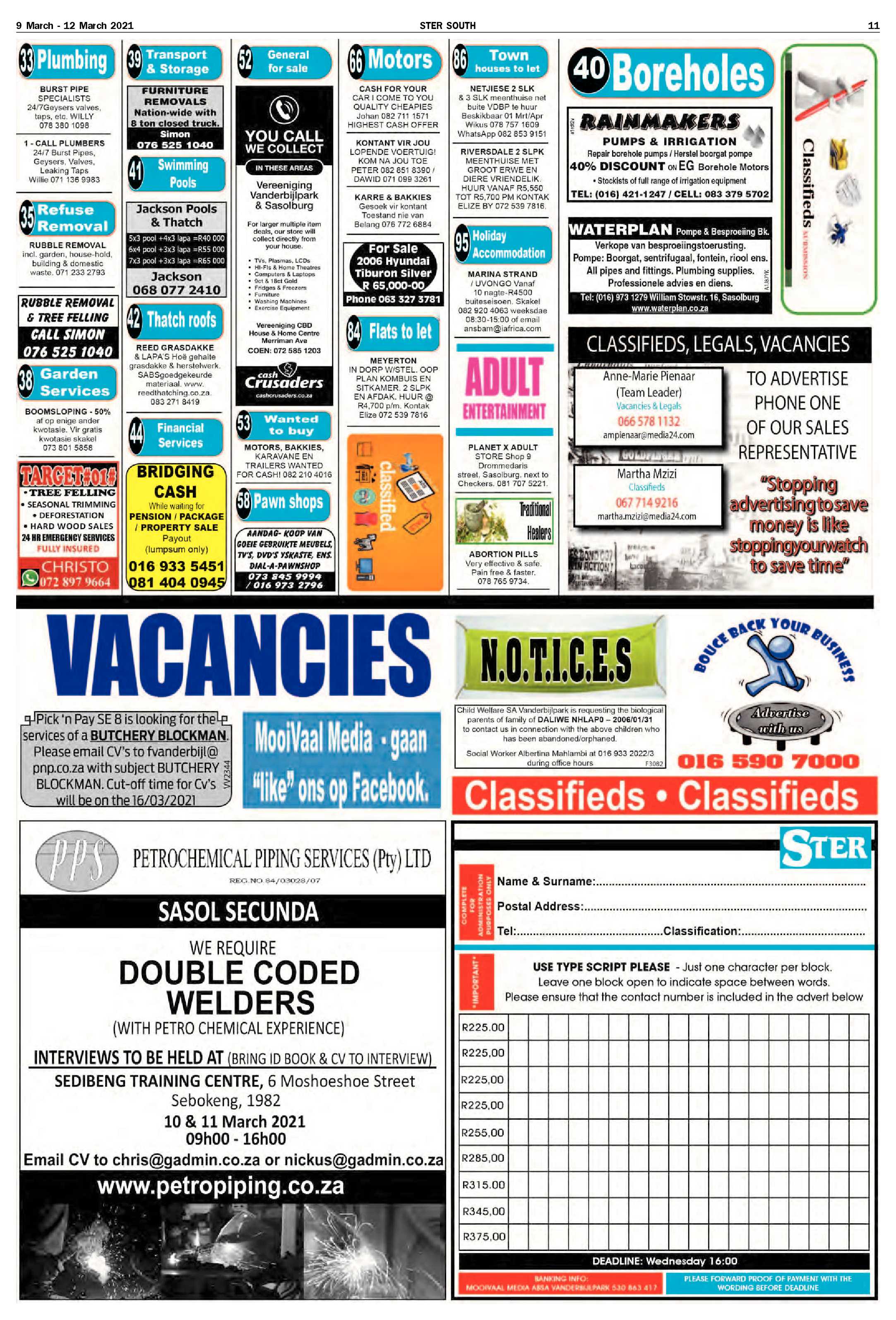 STER SOUTH 9 March – 12 March 2021 page 11