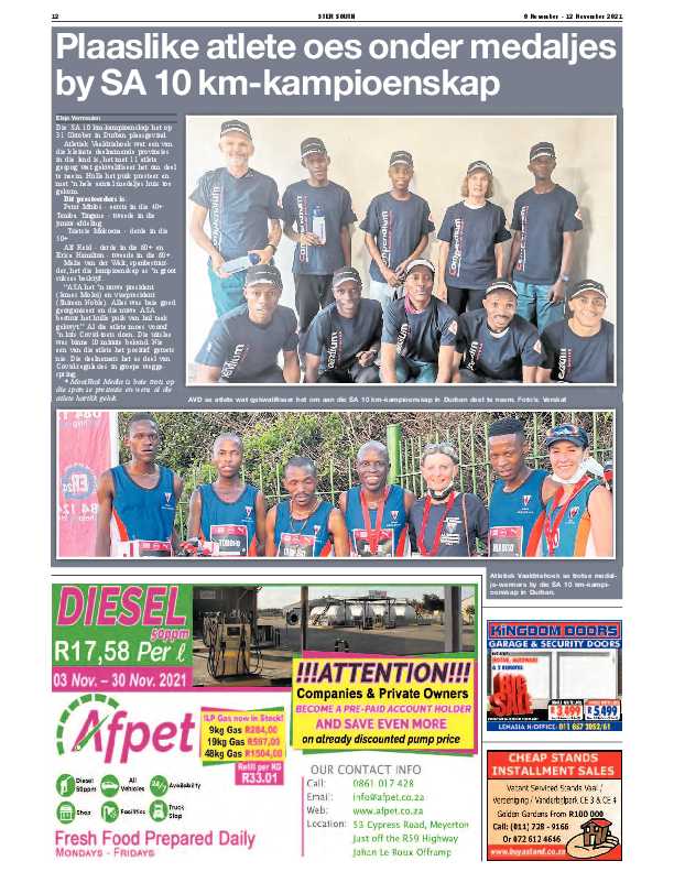 STER SOUTH 9 November – 12 November 2021 page 11