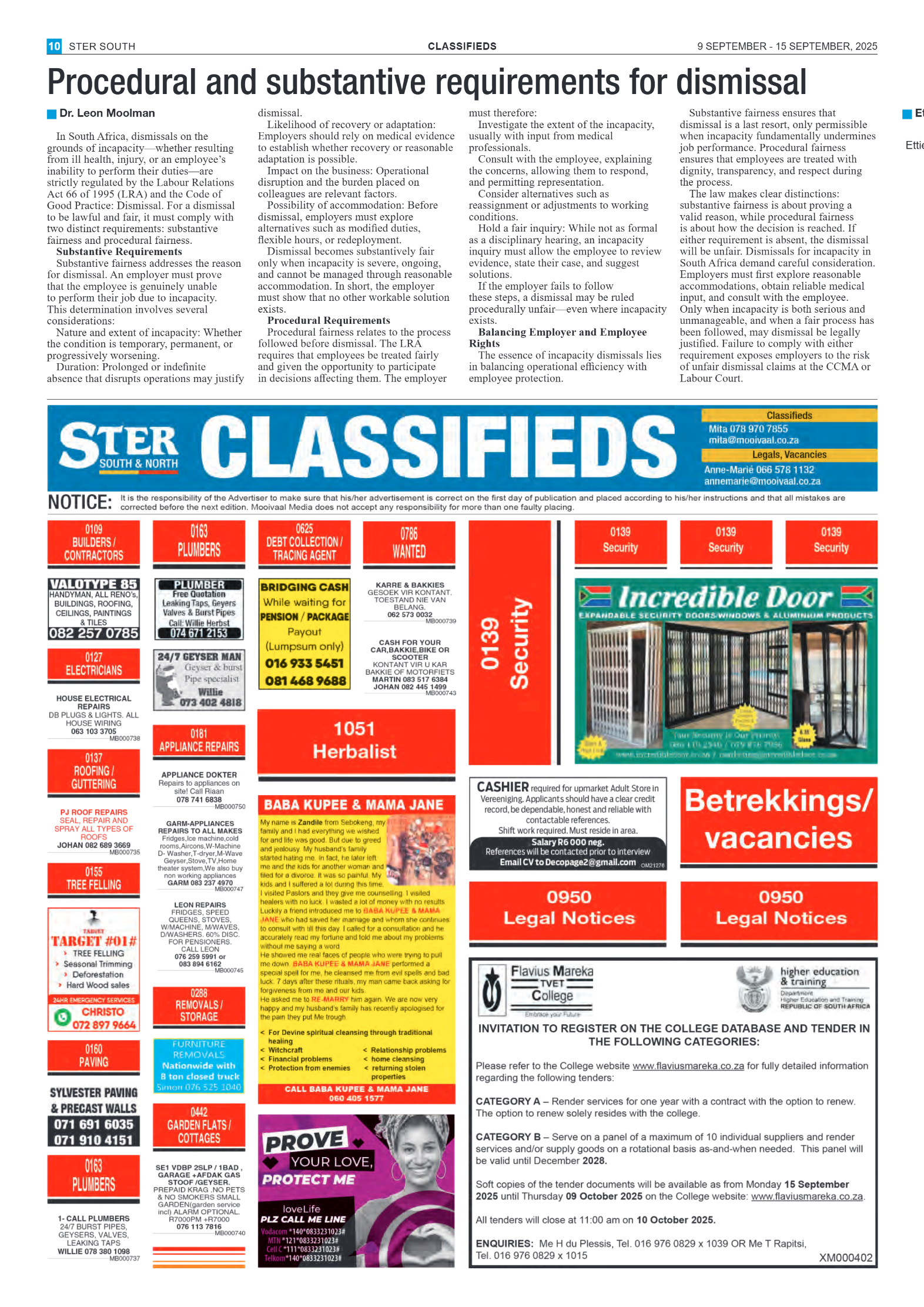 STER SOUTH 9 SEPTEMBER – 15 SEPTEMBER, 2025 page 10