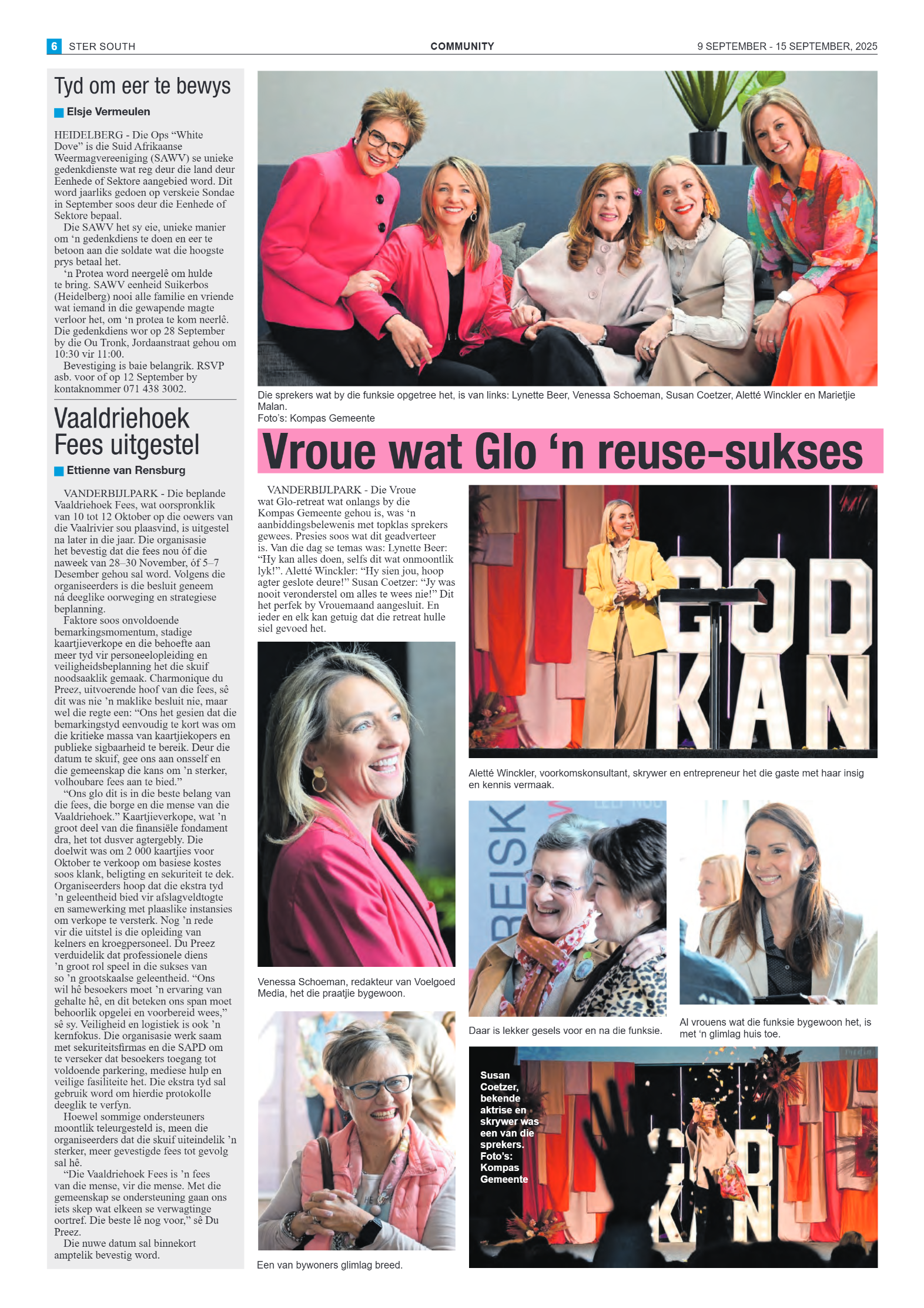 STER SOUTH 9 SEPTEMBER – 15 SEPTEMBER, 2025 page 6