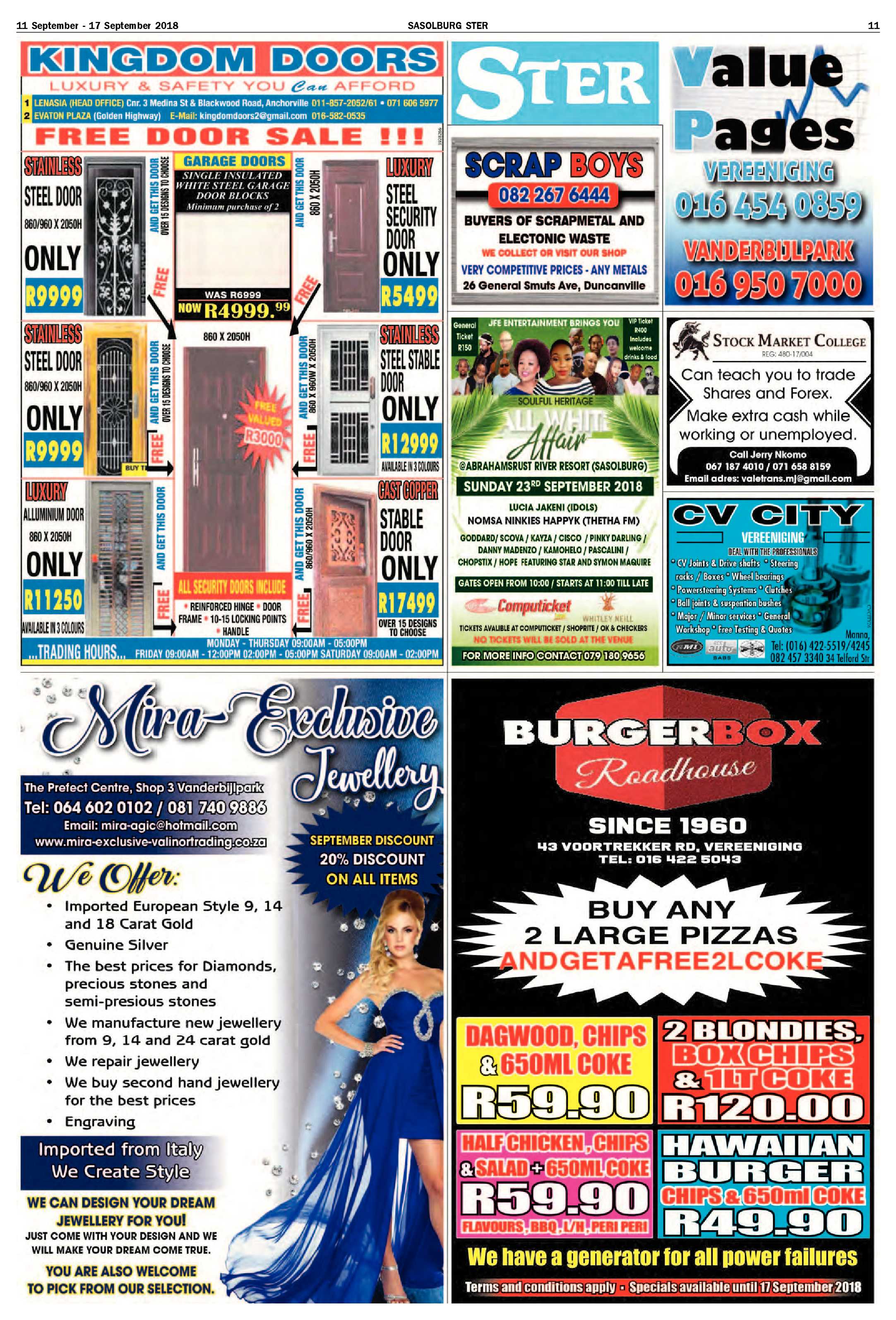 Sasolburg 11 – 17 September 2018 page 11