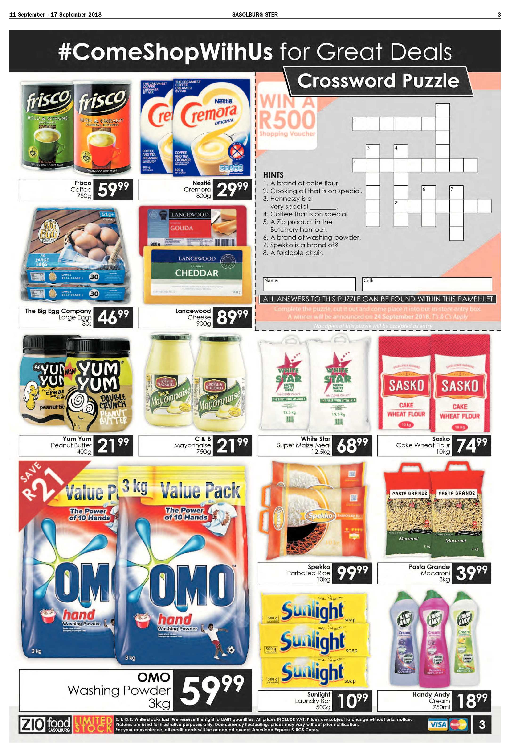 Sasolburg 11 – 17 September 2018 page 3
