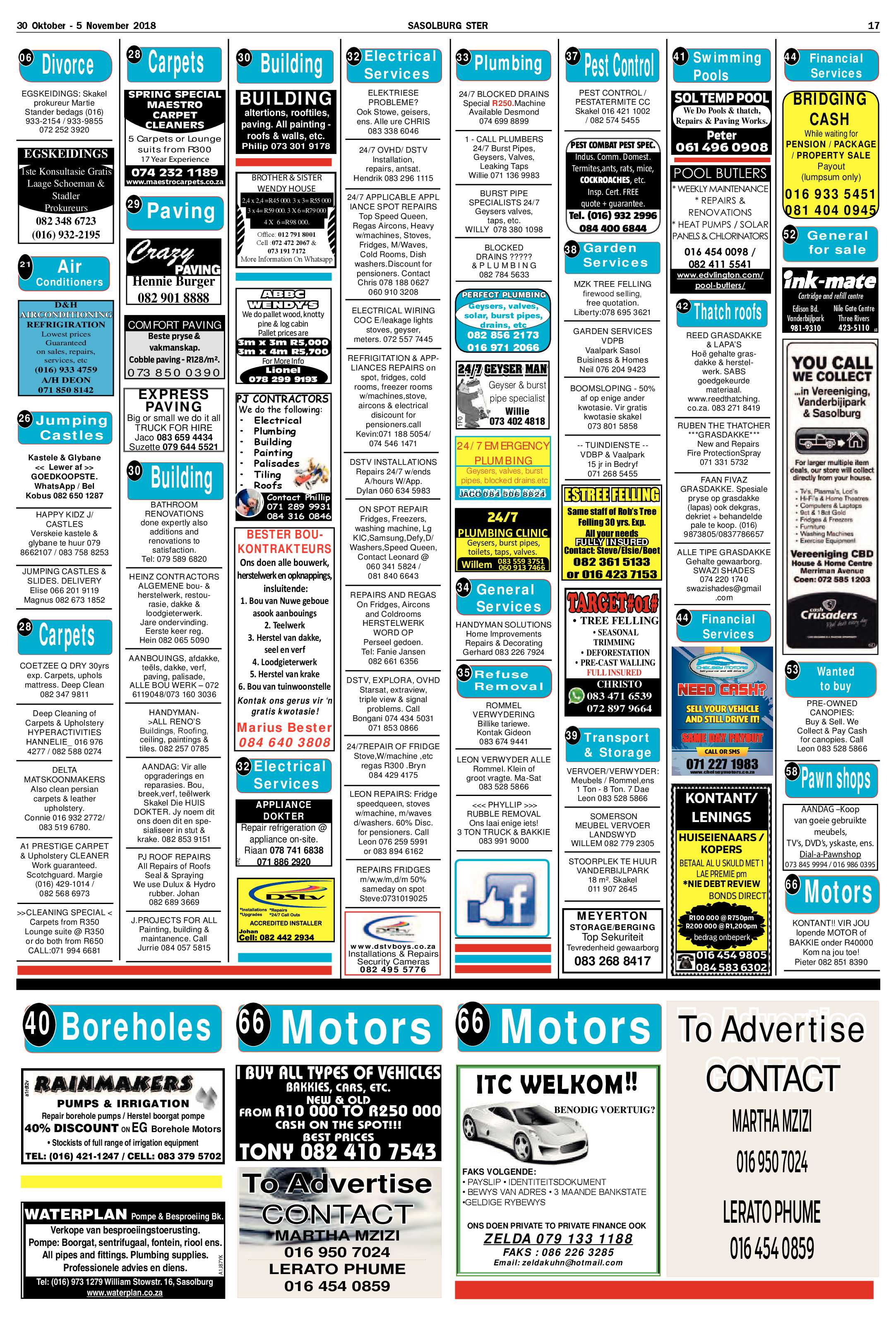 Sasolburg 30 Oktober – 5 November 2018 page 17