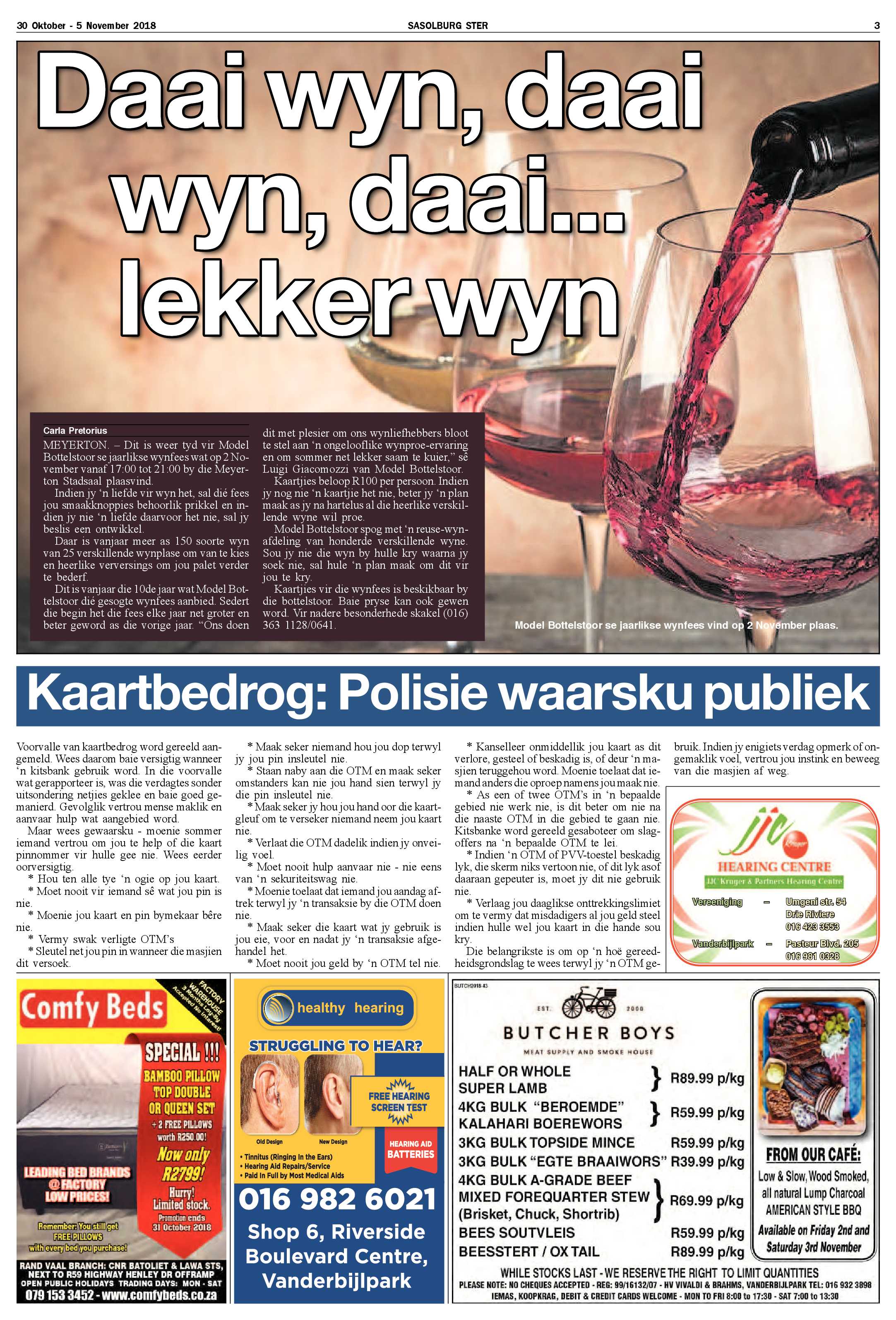 Sasolburg 30 Oktober – 5 November 2018 page 3