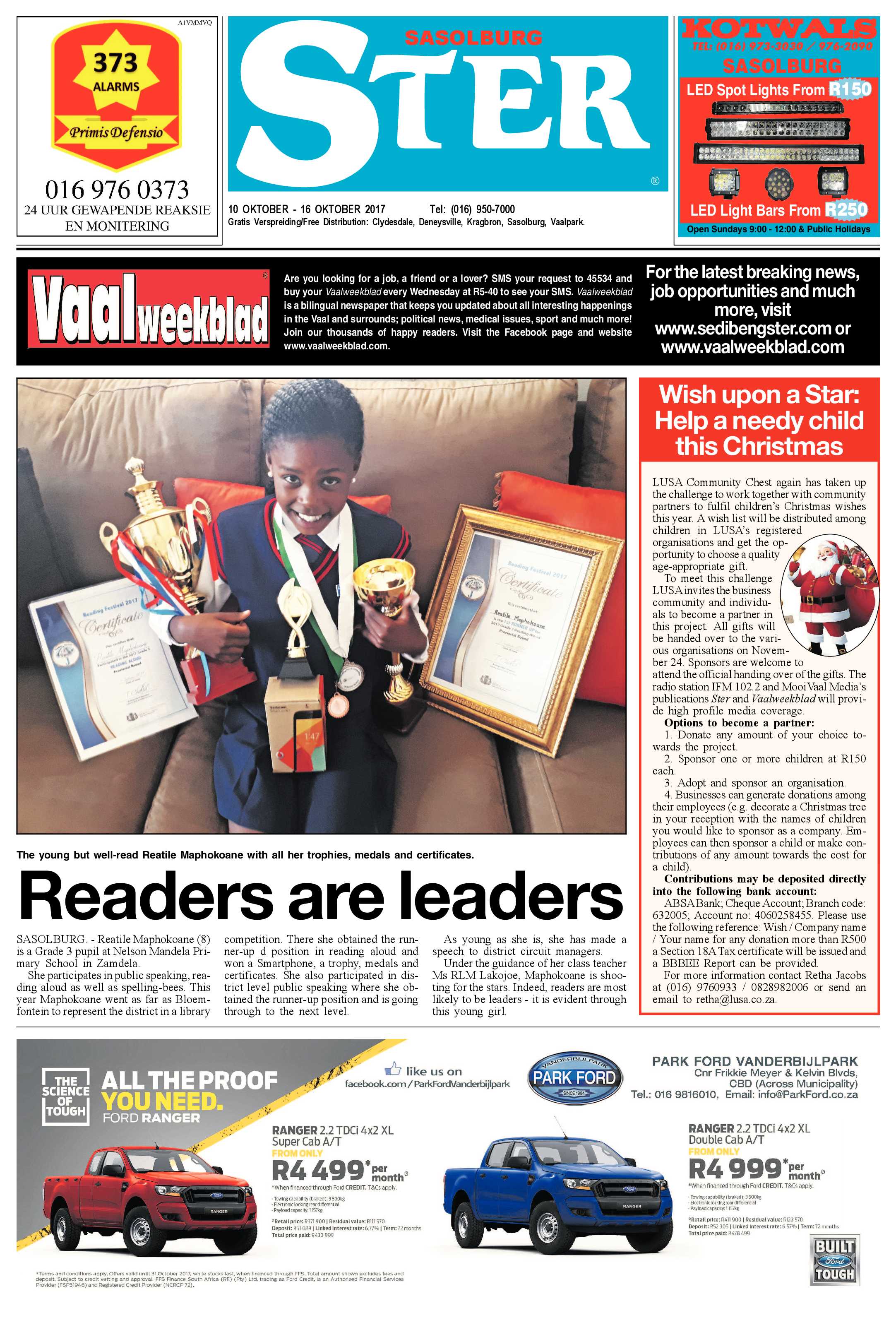 Sasolburg Ster 10 – 16 Oktober 2017 page 1
