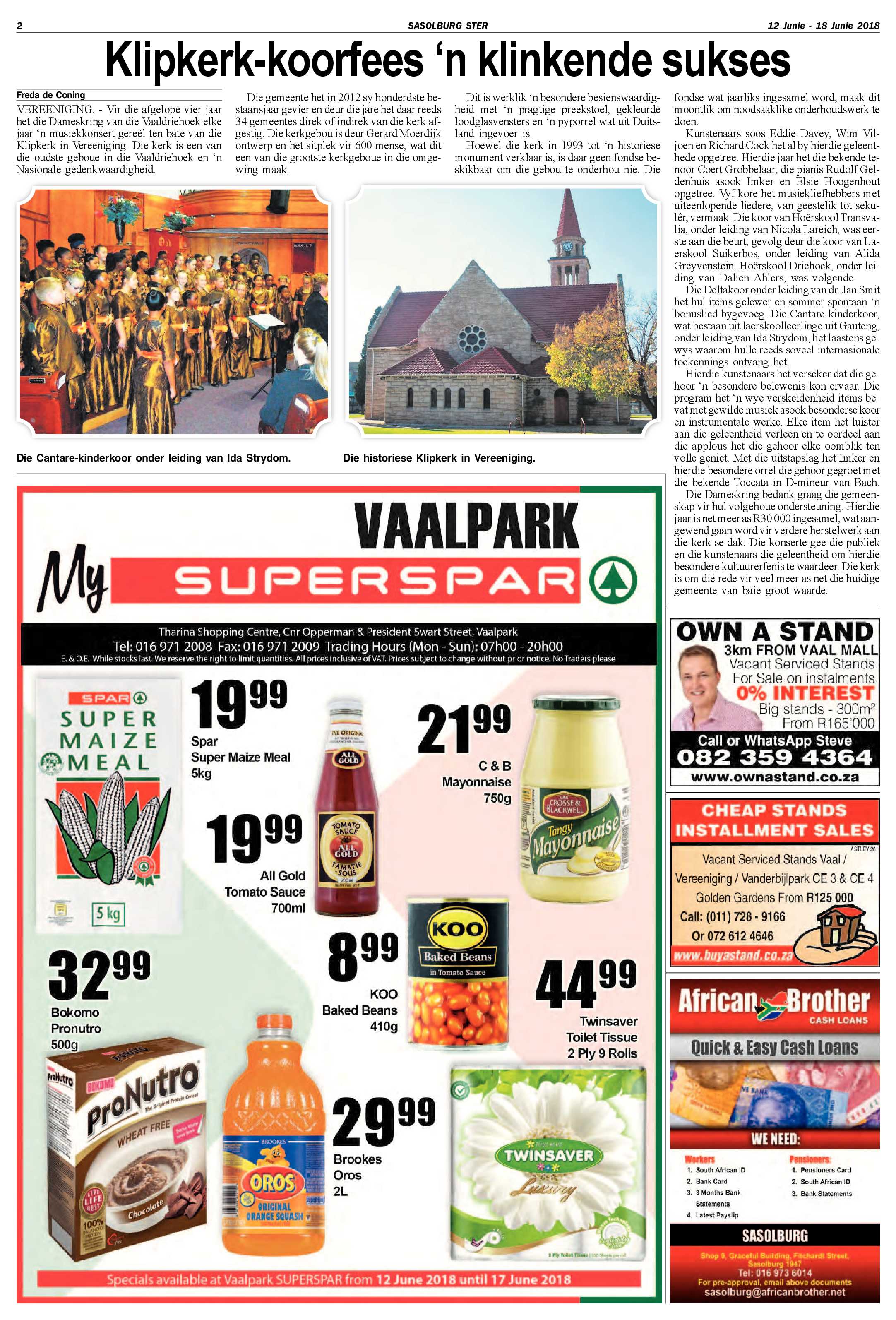 Sasolburg Ster 12 – 18 Junie 2018 page 2