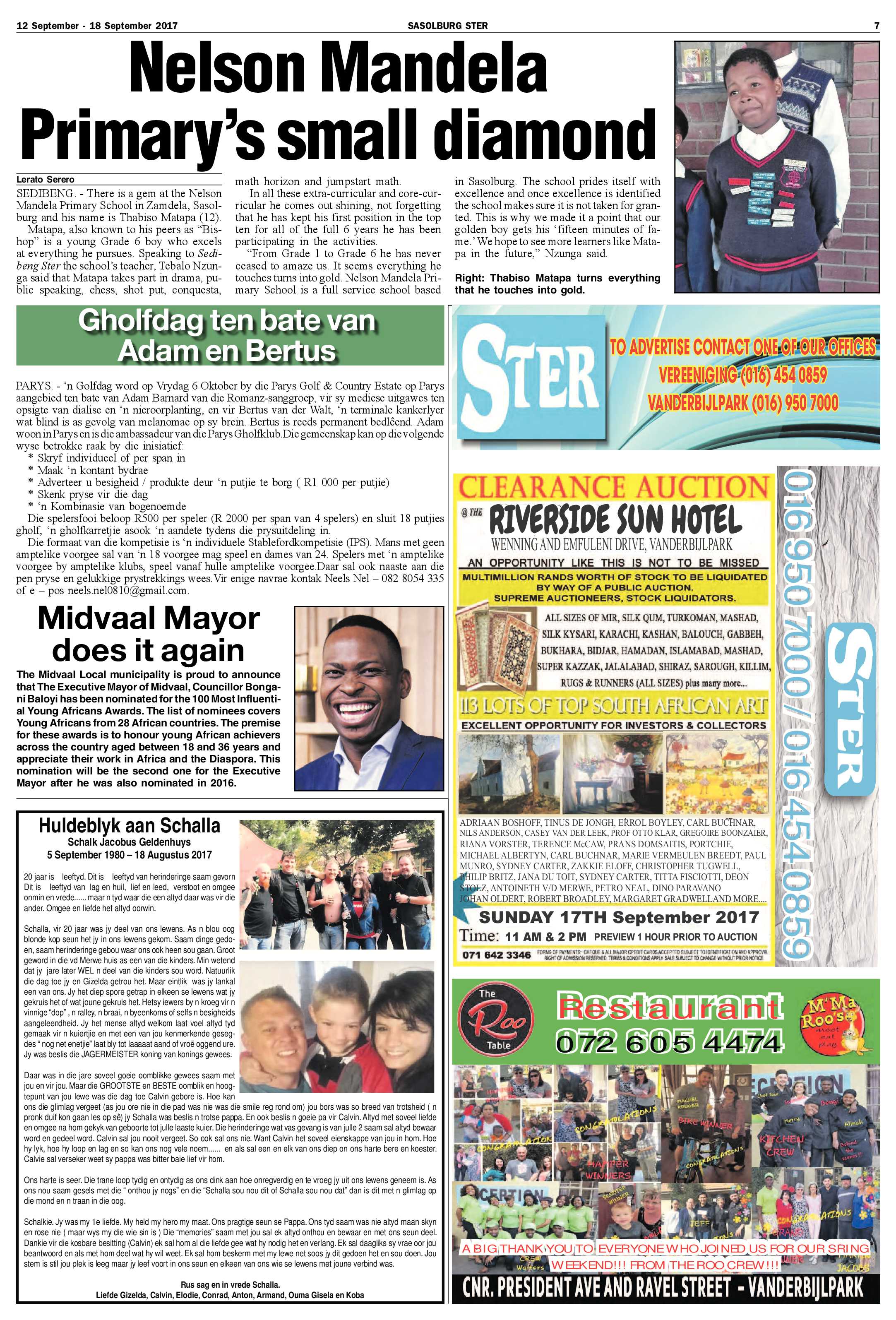 Sasolburg Ster 12 – 18 September 2017 page 7