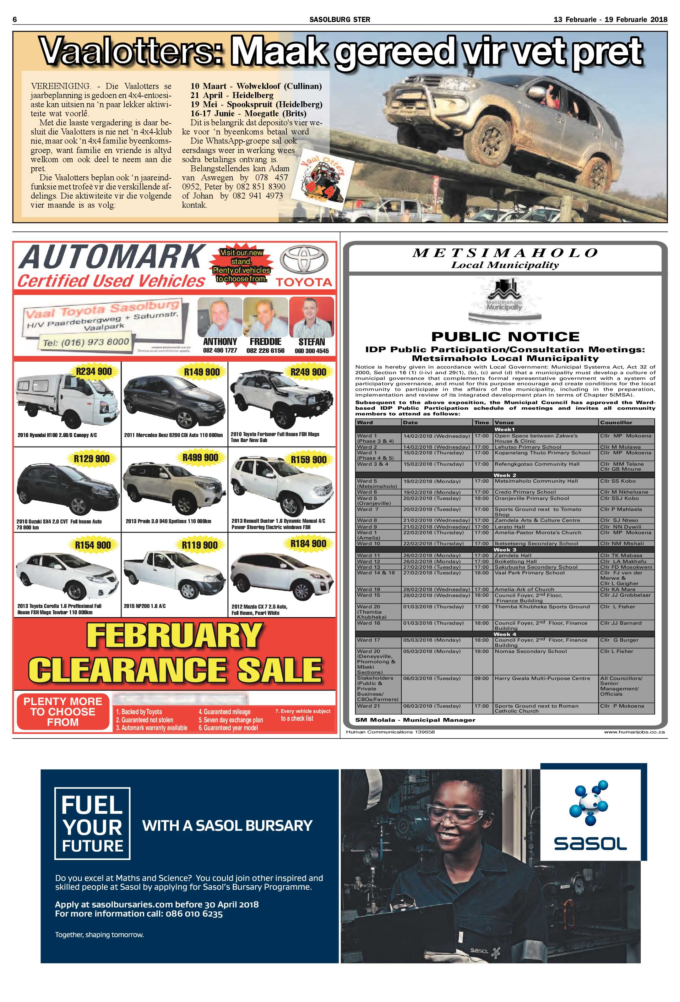 Sasolburg Ster 13 – 19 Februarie 2018 page 6