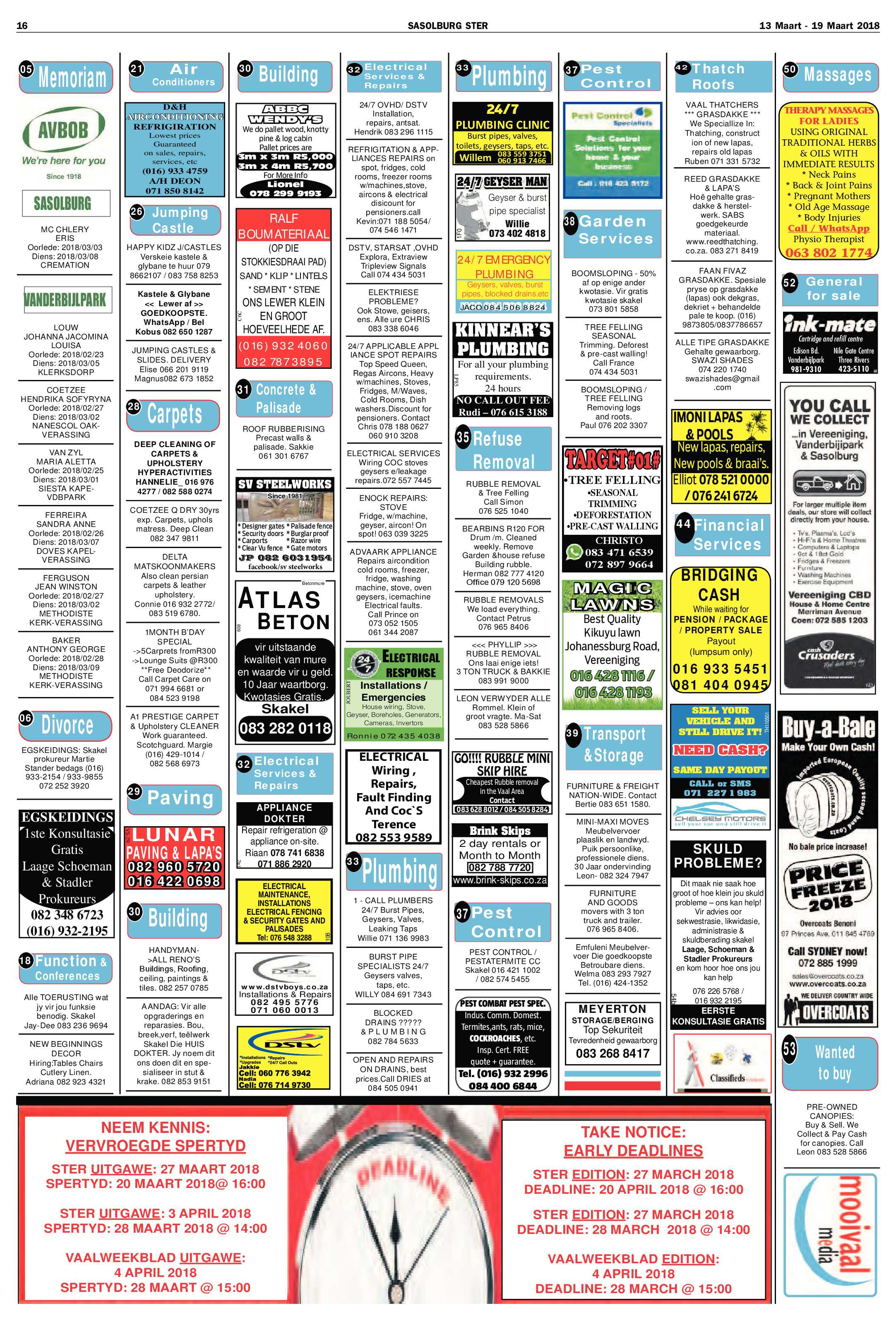 Sasolburg Ster 13 – 19 Maart 2018 page 16