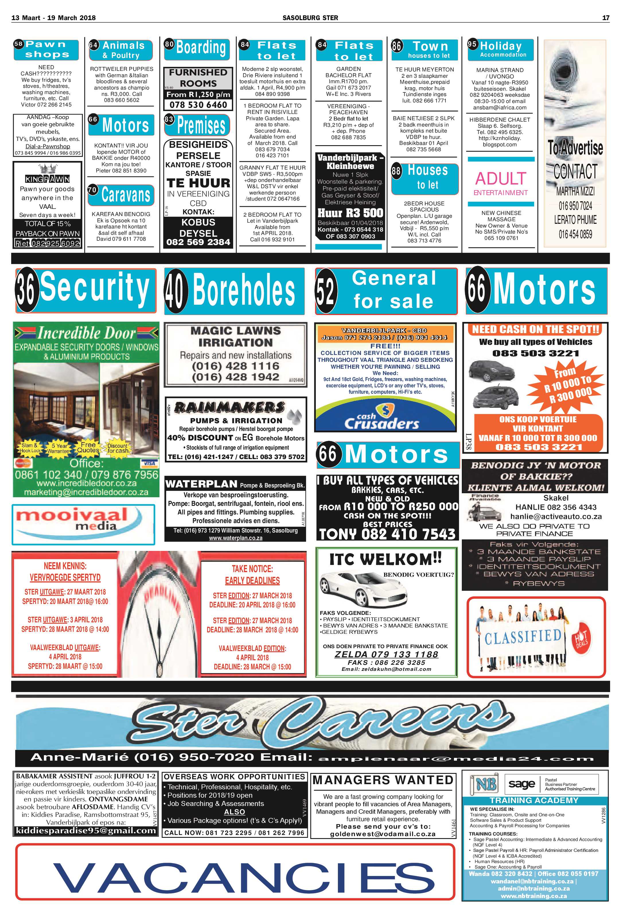 Sasolburg Ster 13 – 19 Maart 2018 page 17