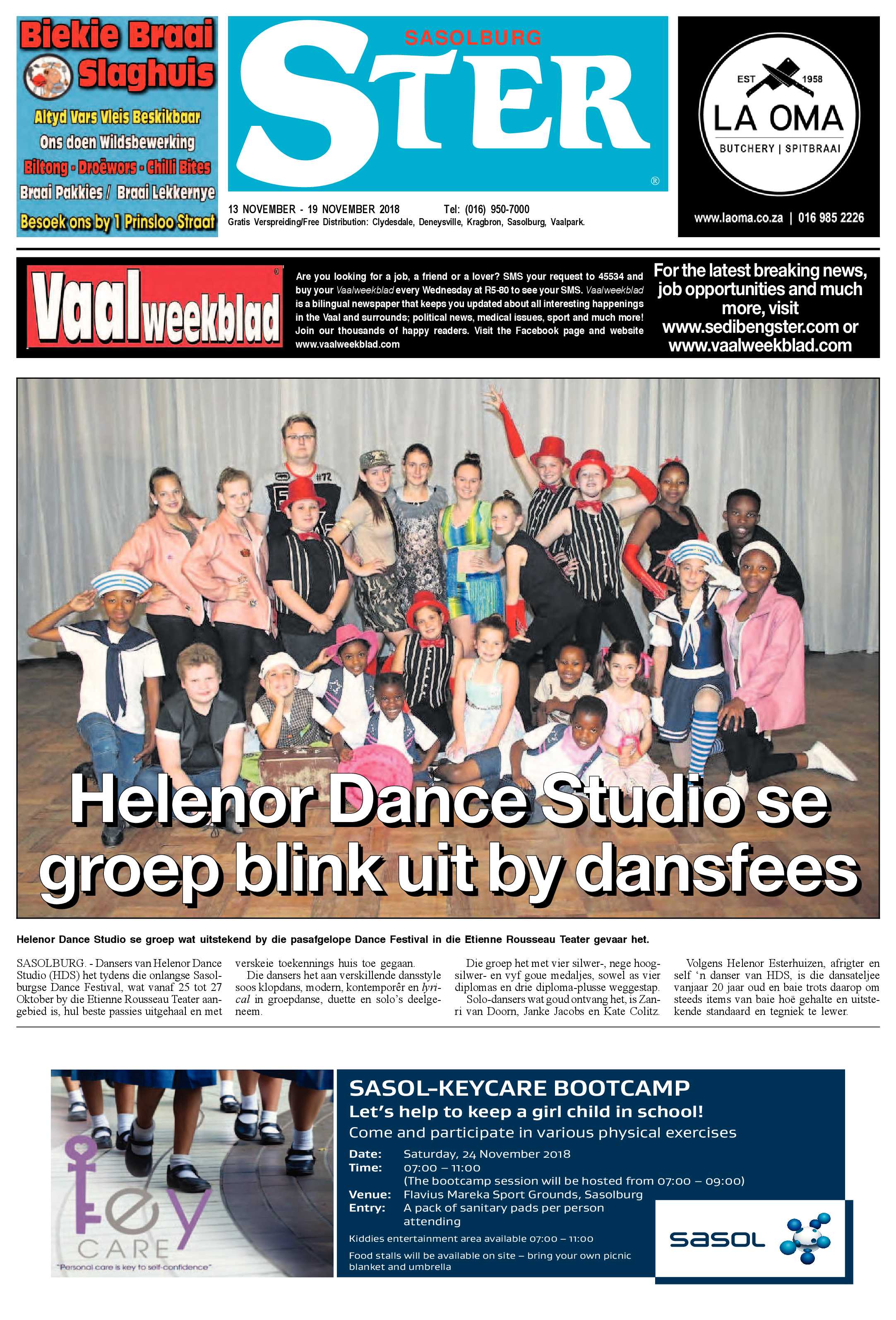 Sasolburg Ster 13 – 19 November 2018 page 1