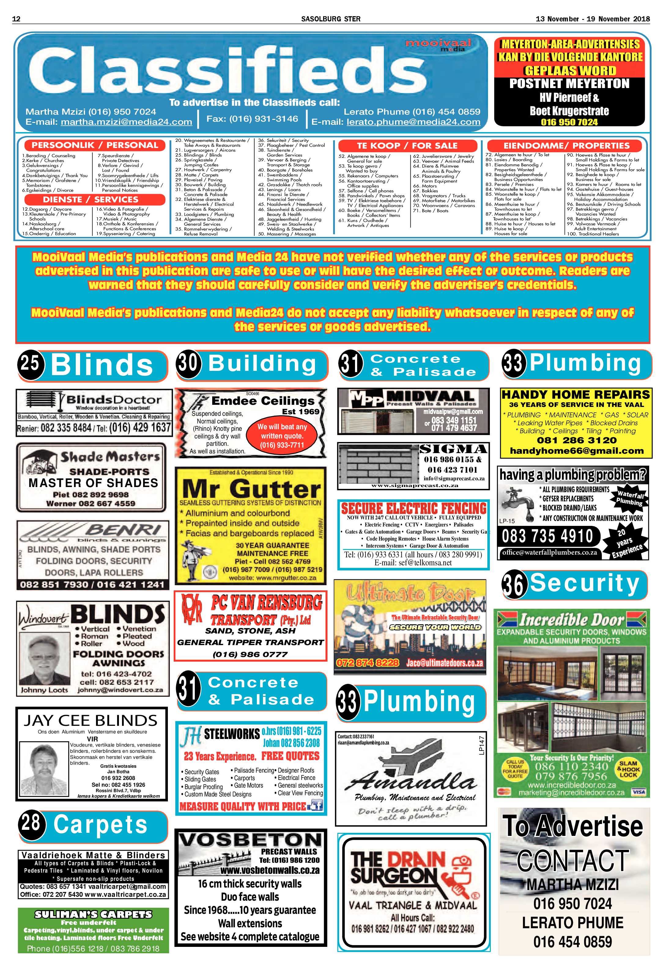 Sasolburg Ster 13 – 19 November 2018 page 12