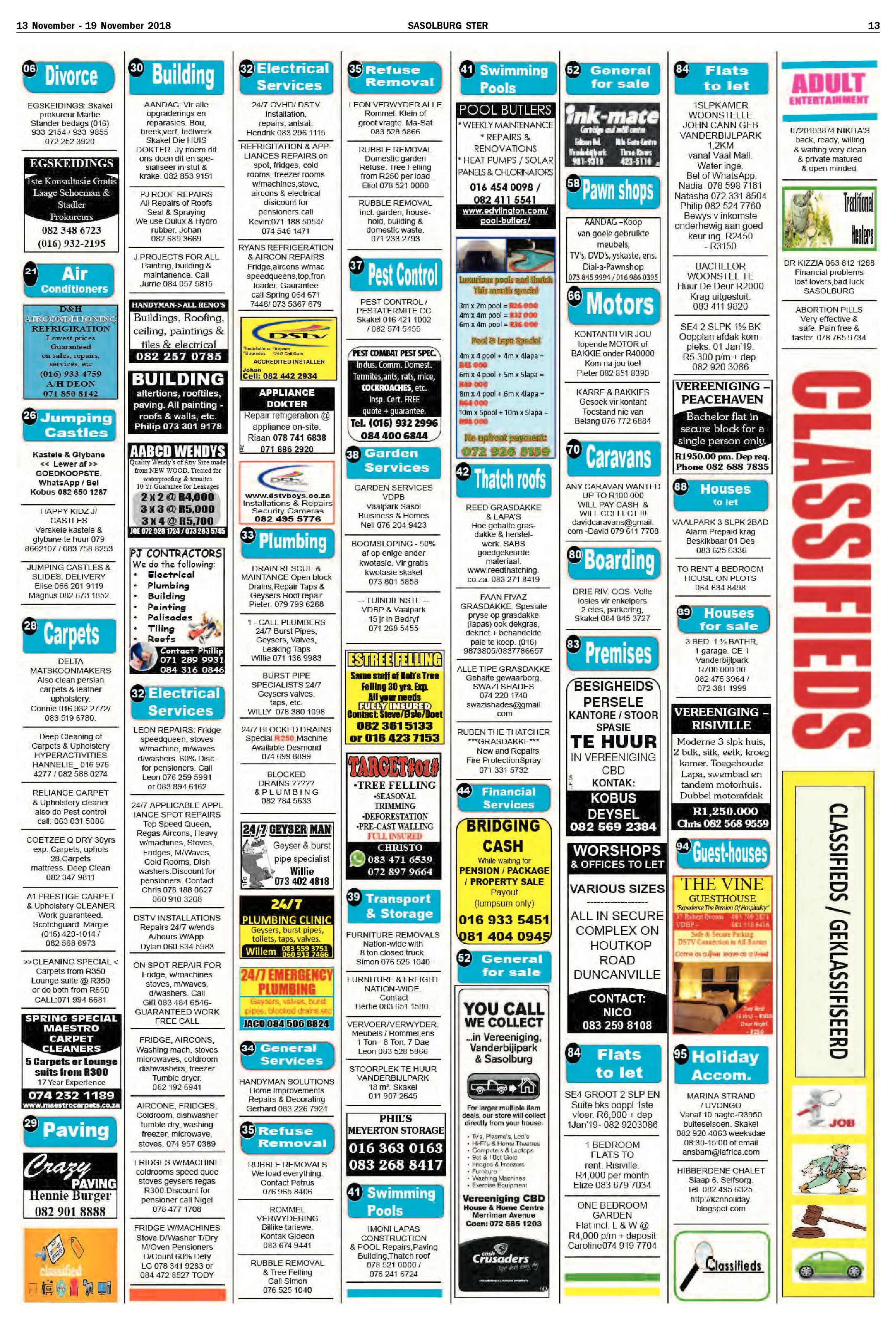 Sasolburg Ster 13 – 19 November 2018 page 13