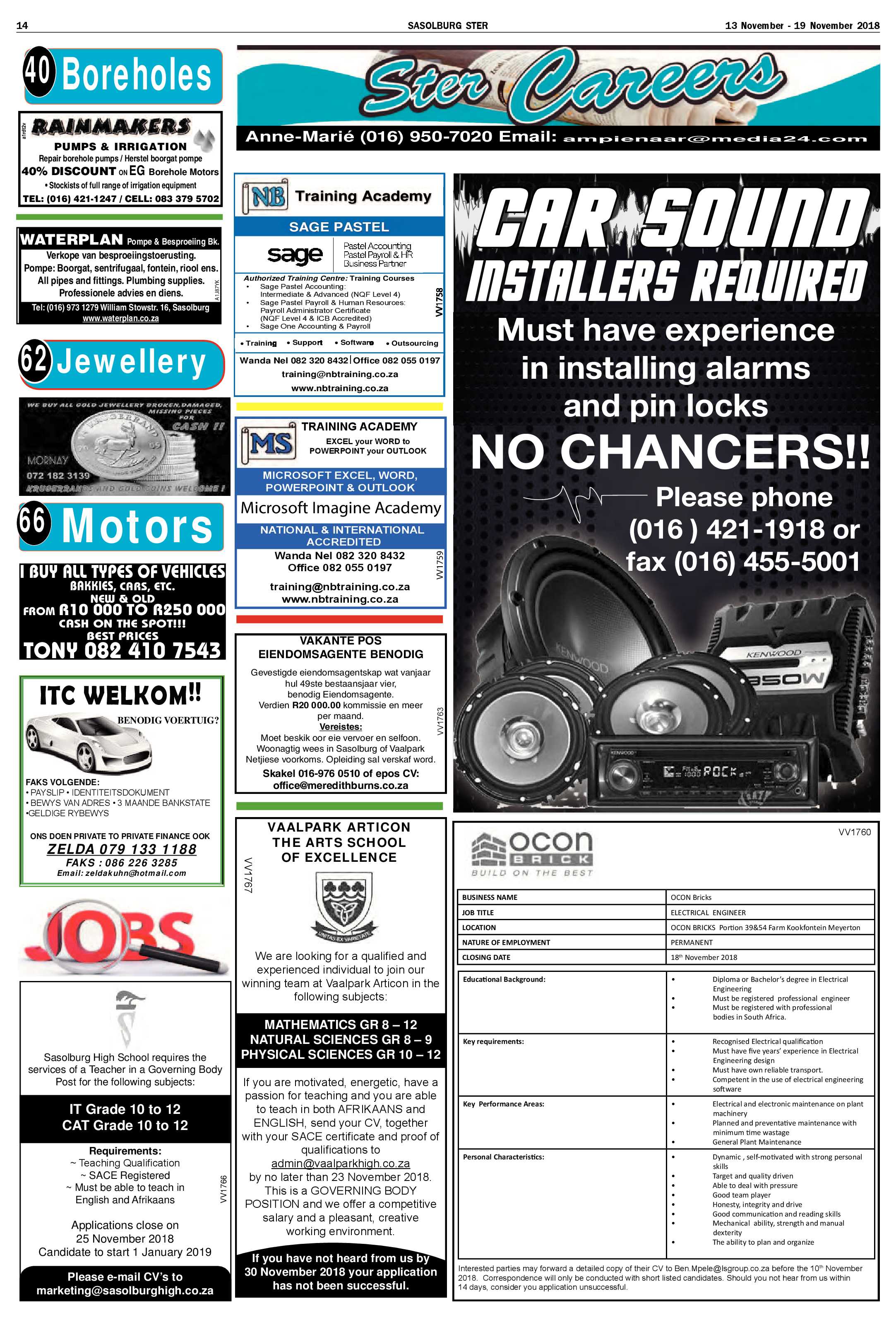Sasolburg Ster 13 – 19 November 2018 page 14