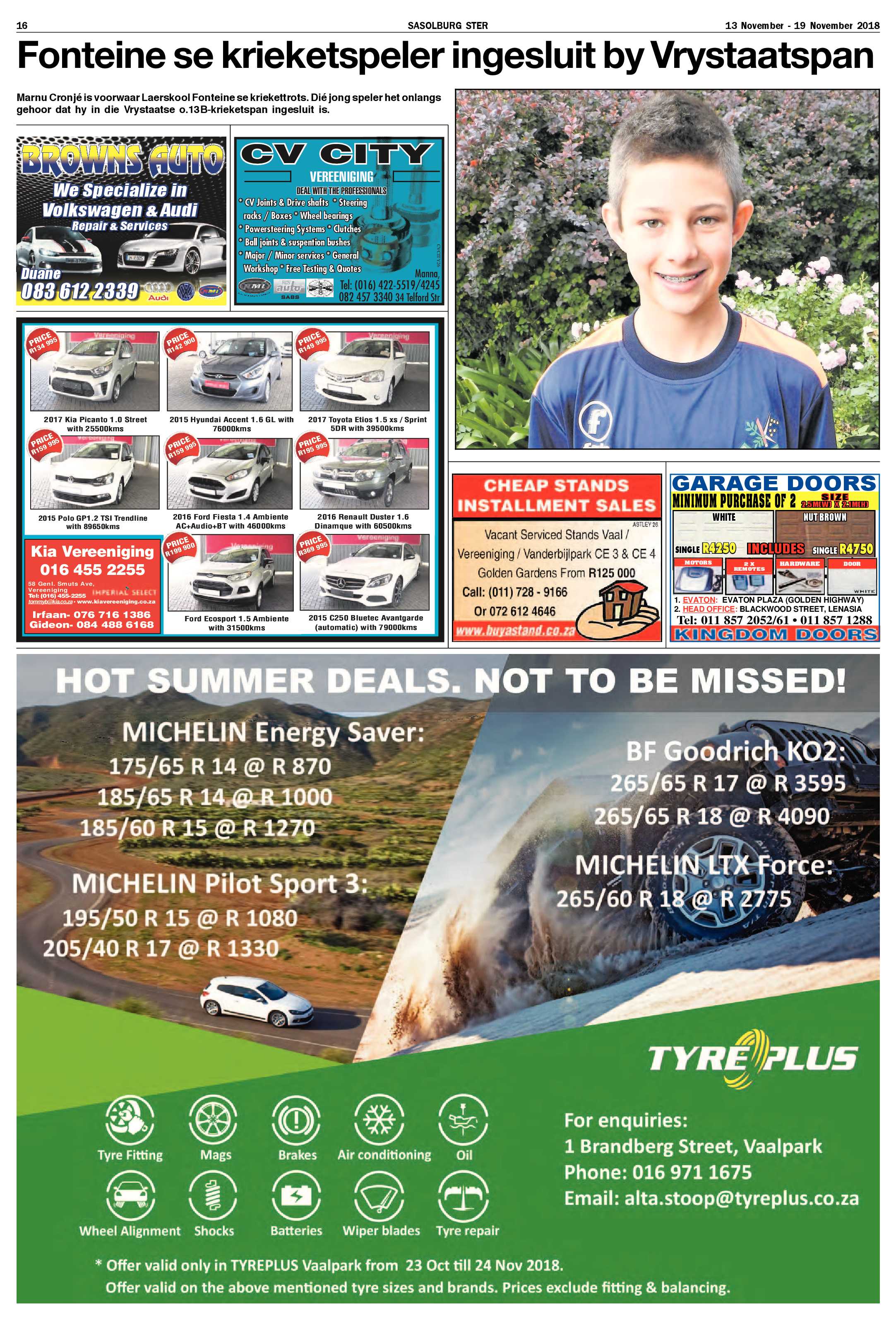 Sasolburg Ster 13 – 19 November 2018 page 16