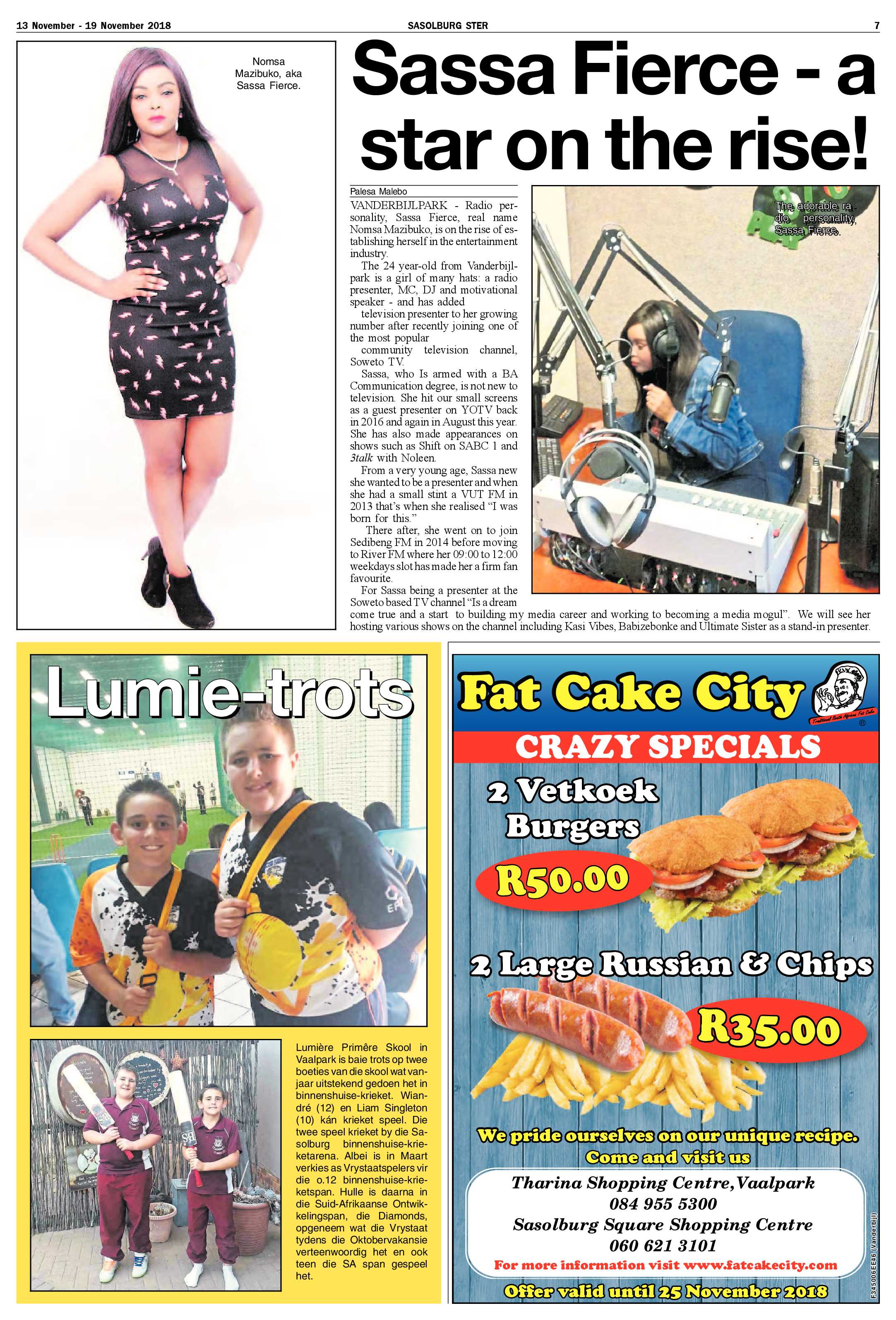 Sasolburg Ster 13 – 19 November 2018 page 7