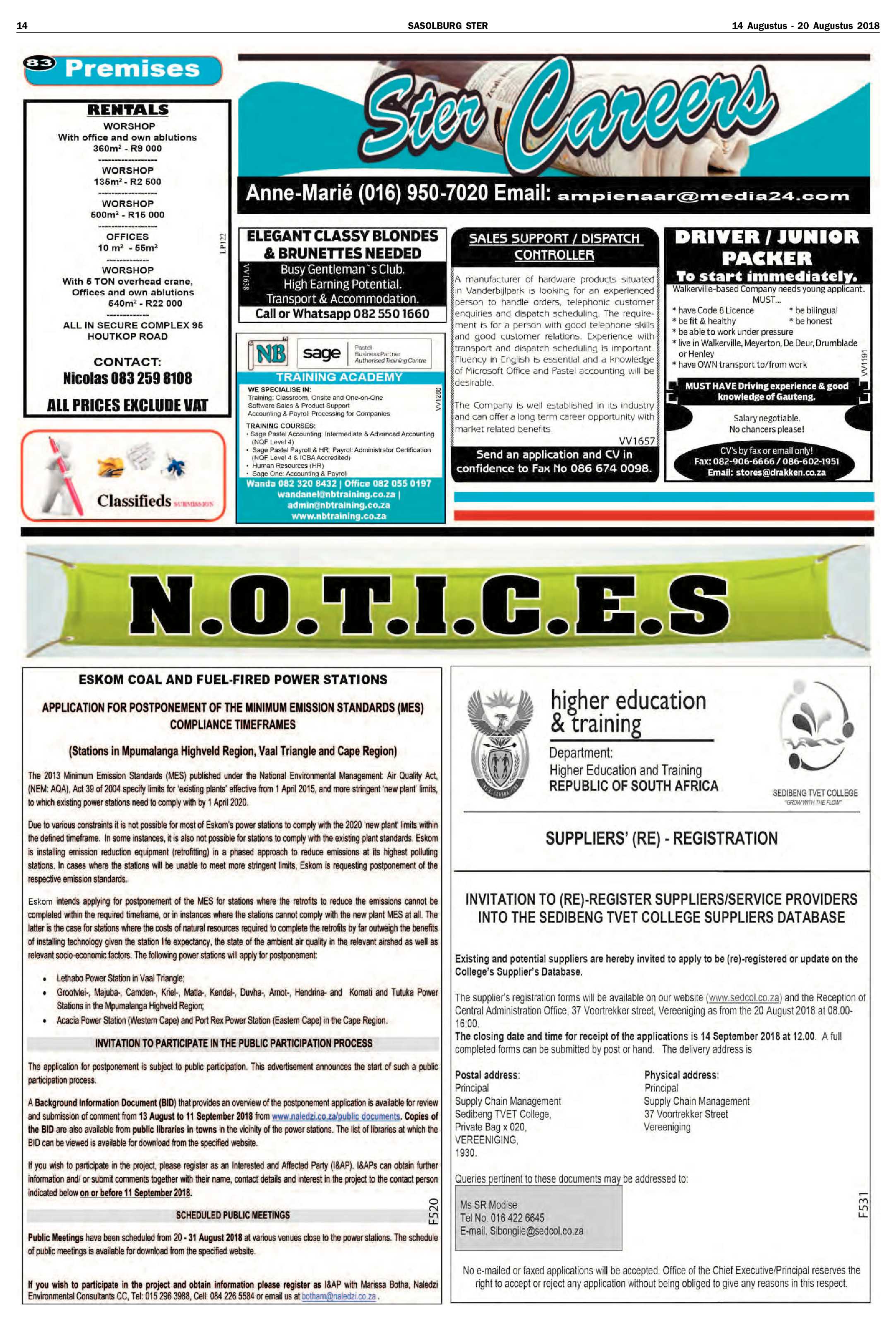 Sasolburg Ster 14 – 20 Augustus 2018 page 14