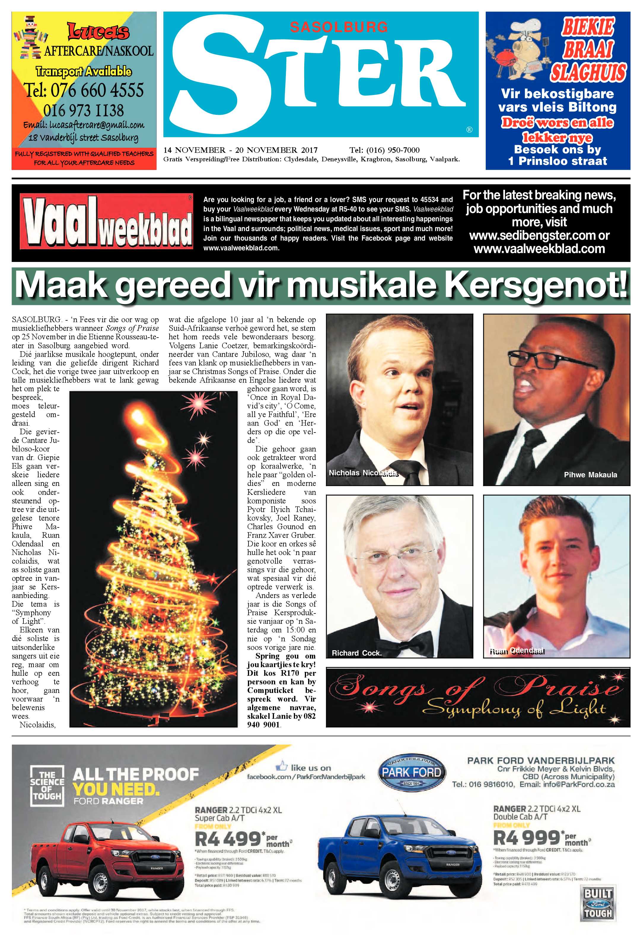 Sasolburg Ster 14 – 20 November 2017 page 1