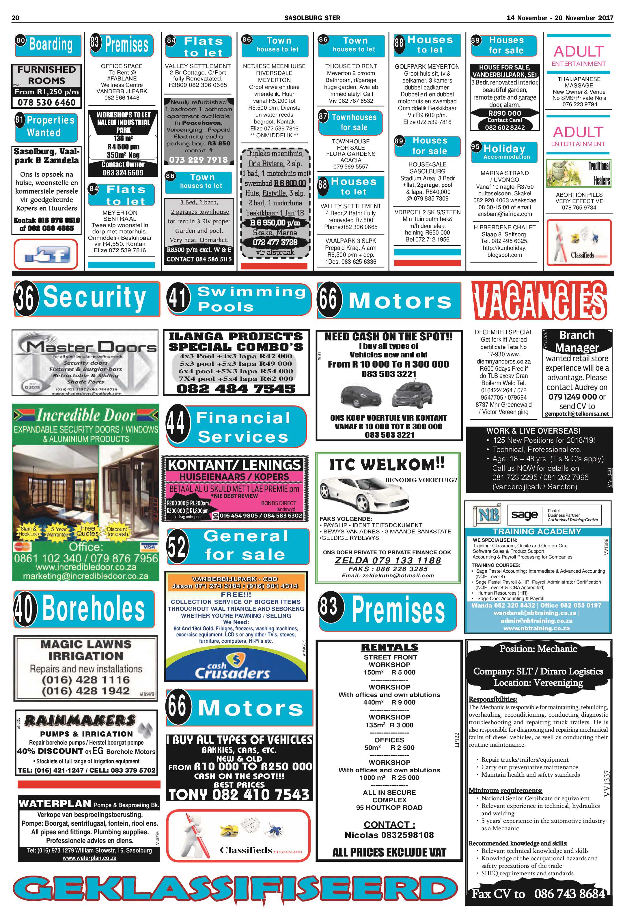 Sasolburg Ster 14 – 20 November 2017 page 20