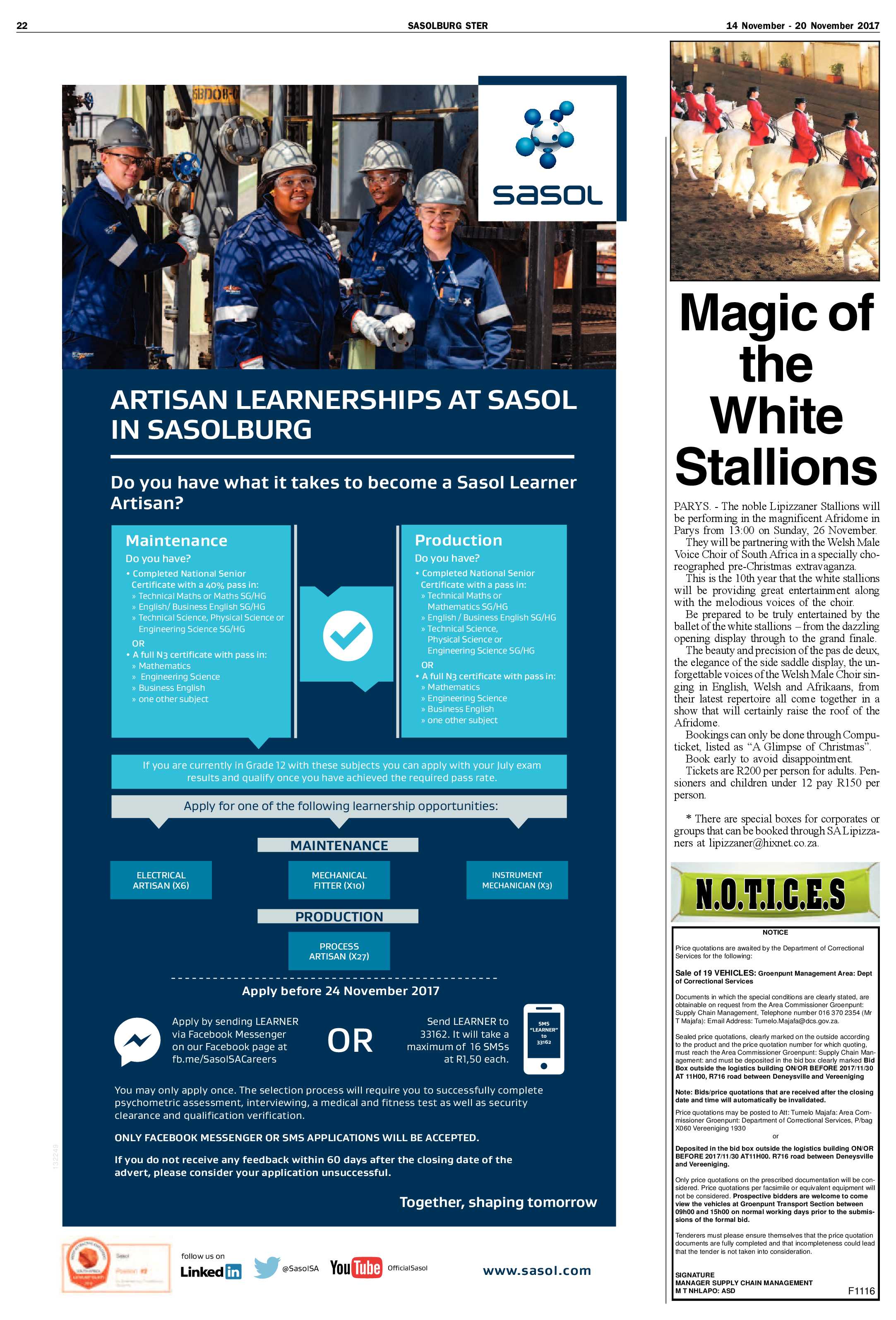 Sasolburg Ster 14 – 20 November 2017 page 22