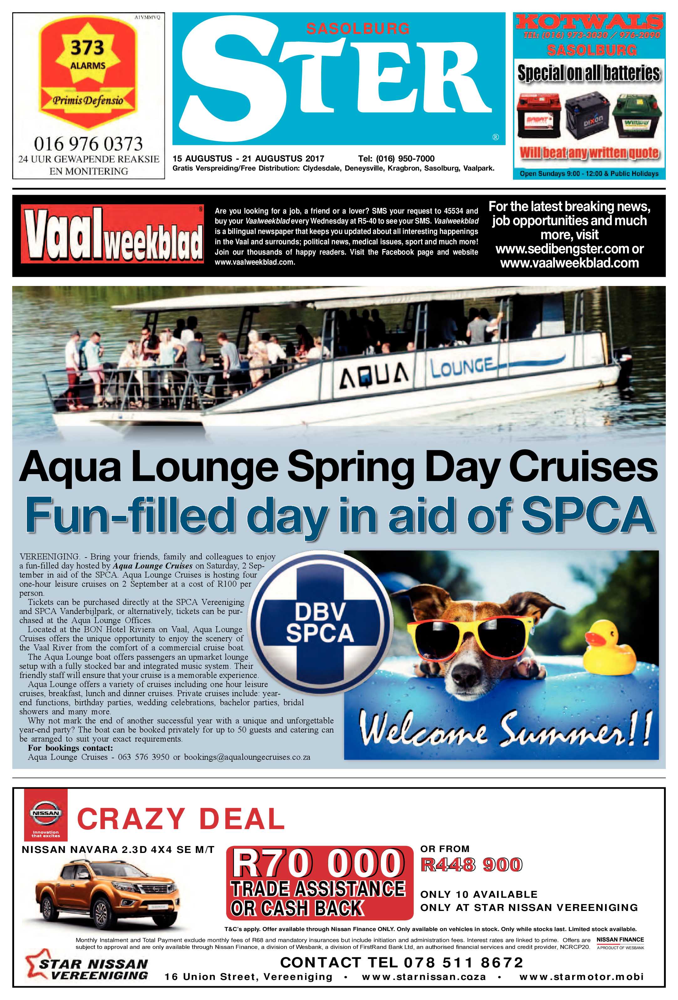 Sasolburg Ster 15 – 21 Augustus 2017 page 1