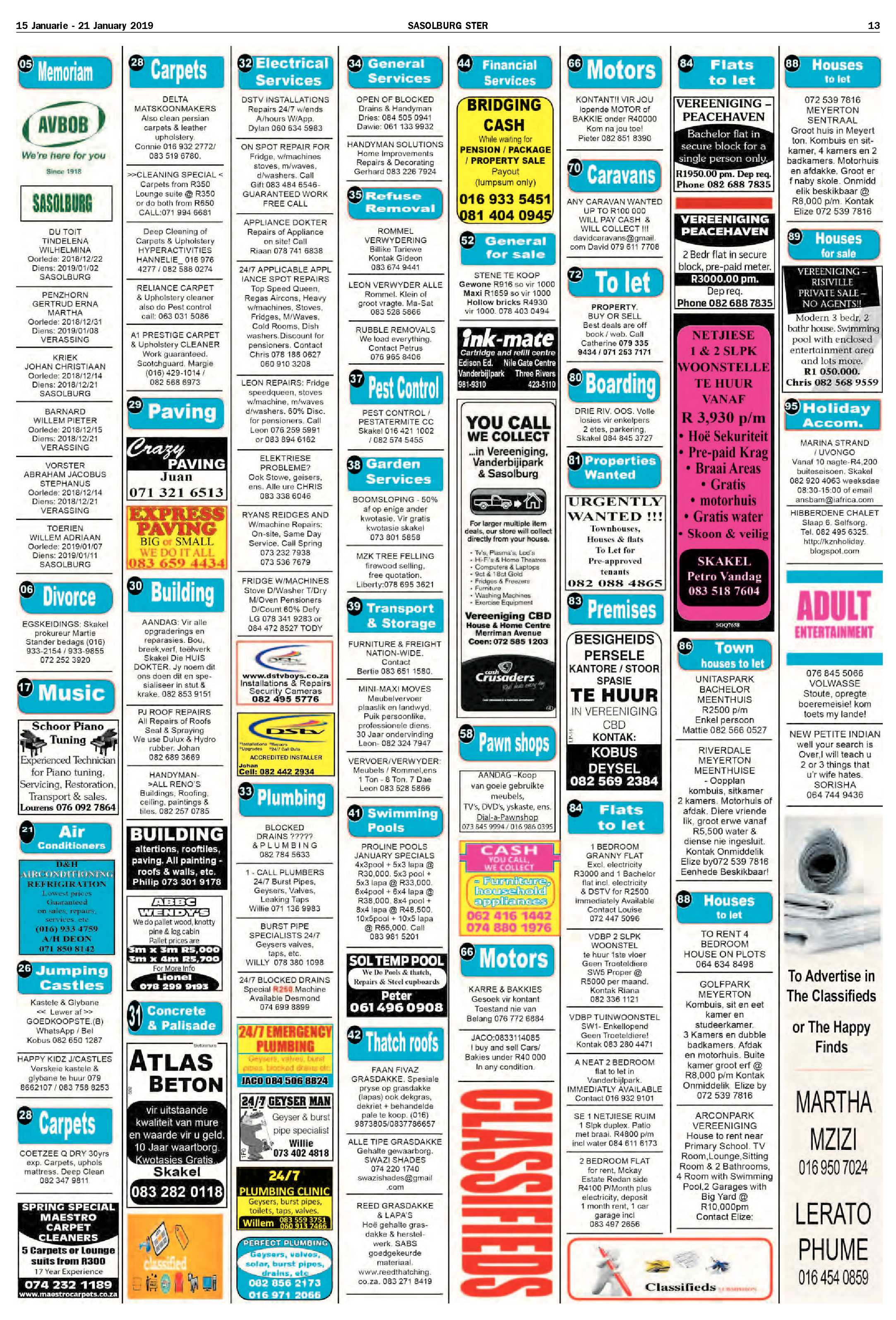 Sasolburg Ster 15 – 21 Januarie 2019 page 13