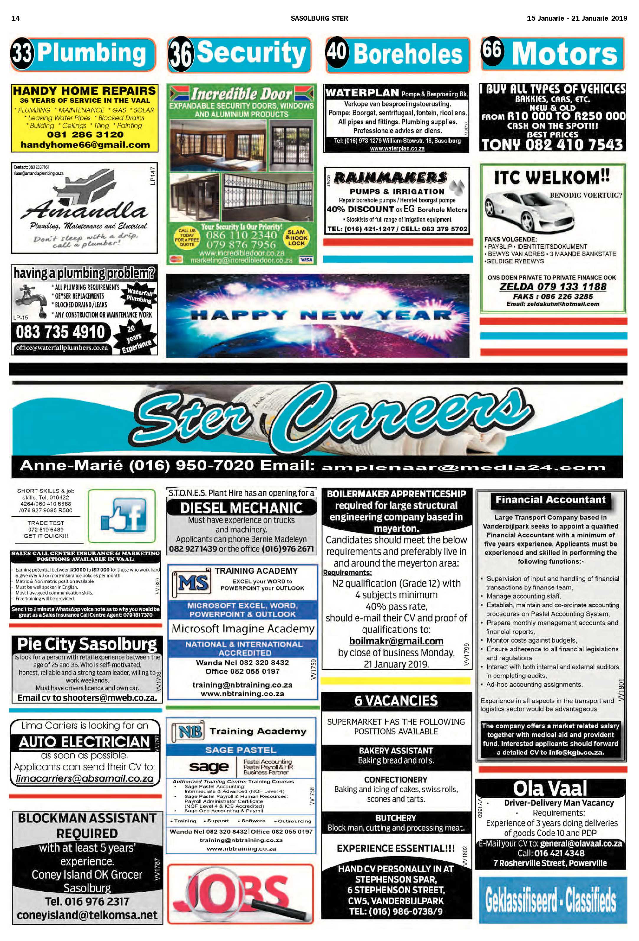 Sasolburg Ster 15 – 21 Januarie 2019 page 14