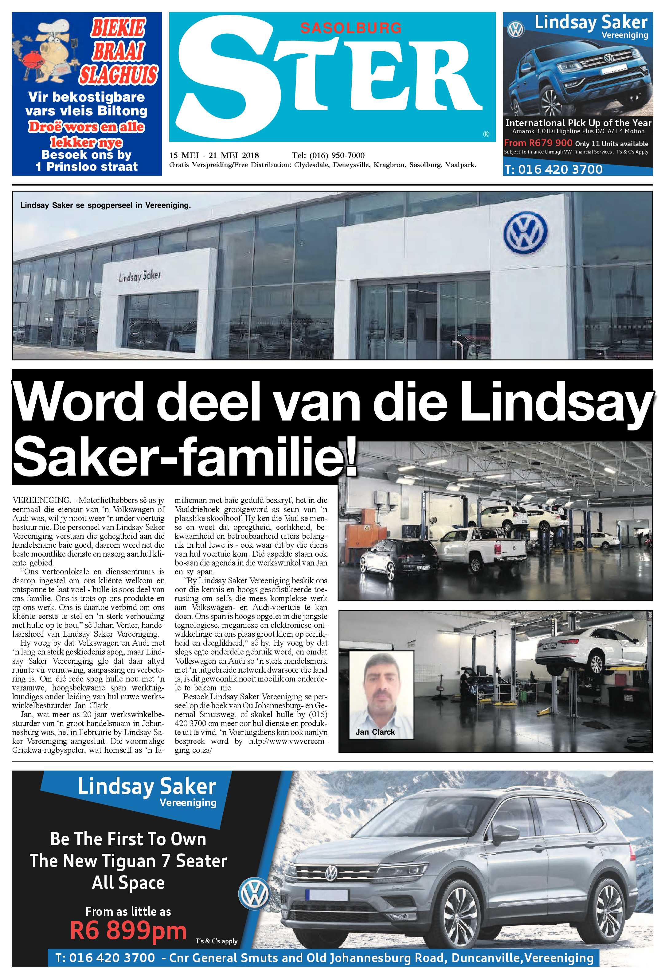 Sasolburg Ster 15 – 21 Mei 2018 page 1