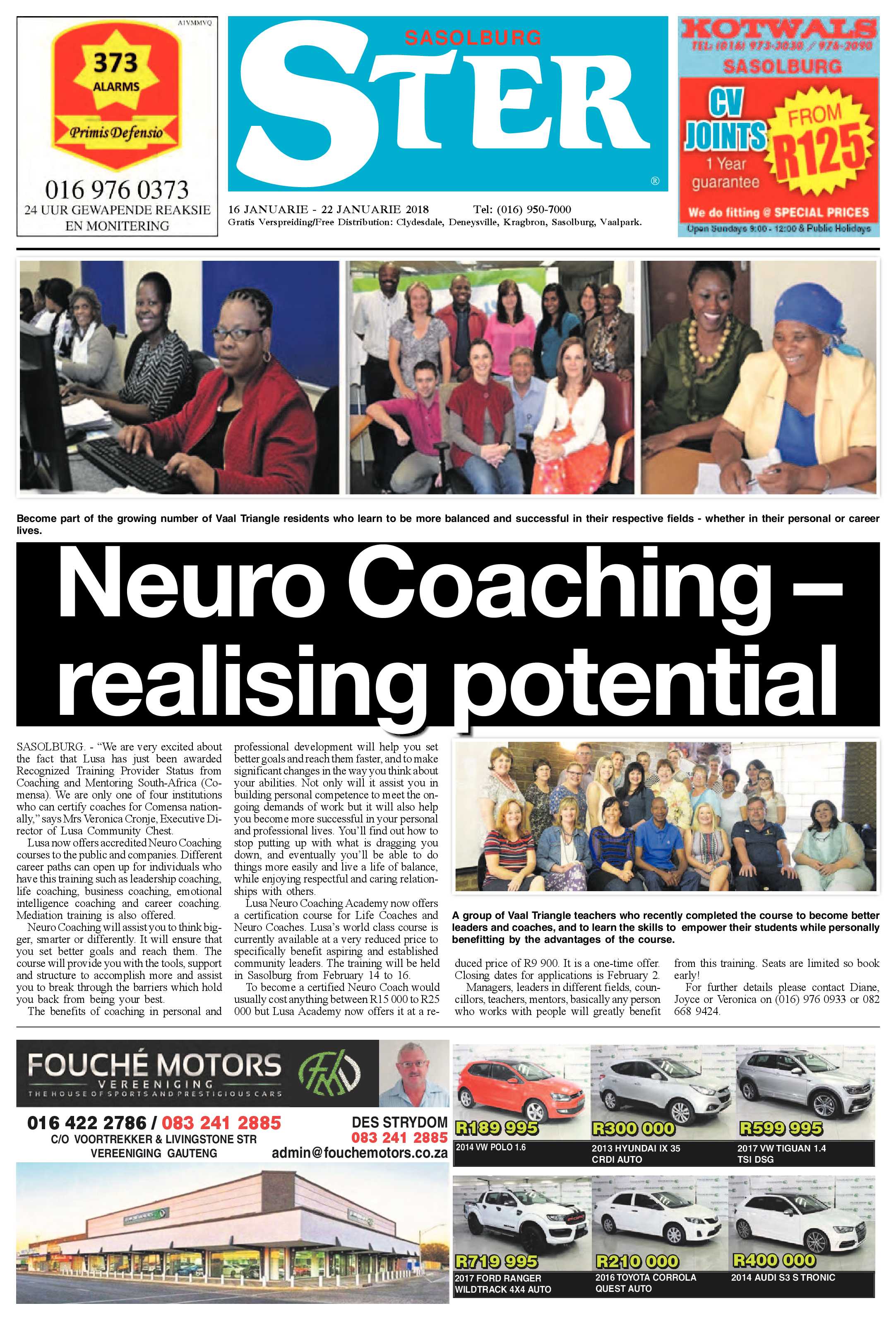 Sasolburg Ster 16 – 22 Januarie 2018 page 1