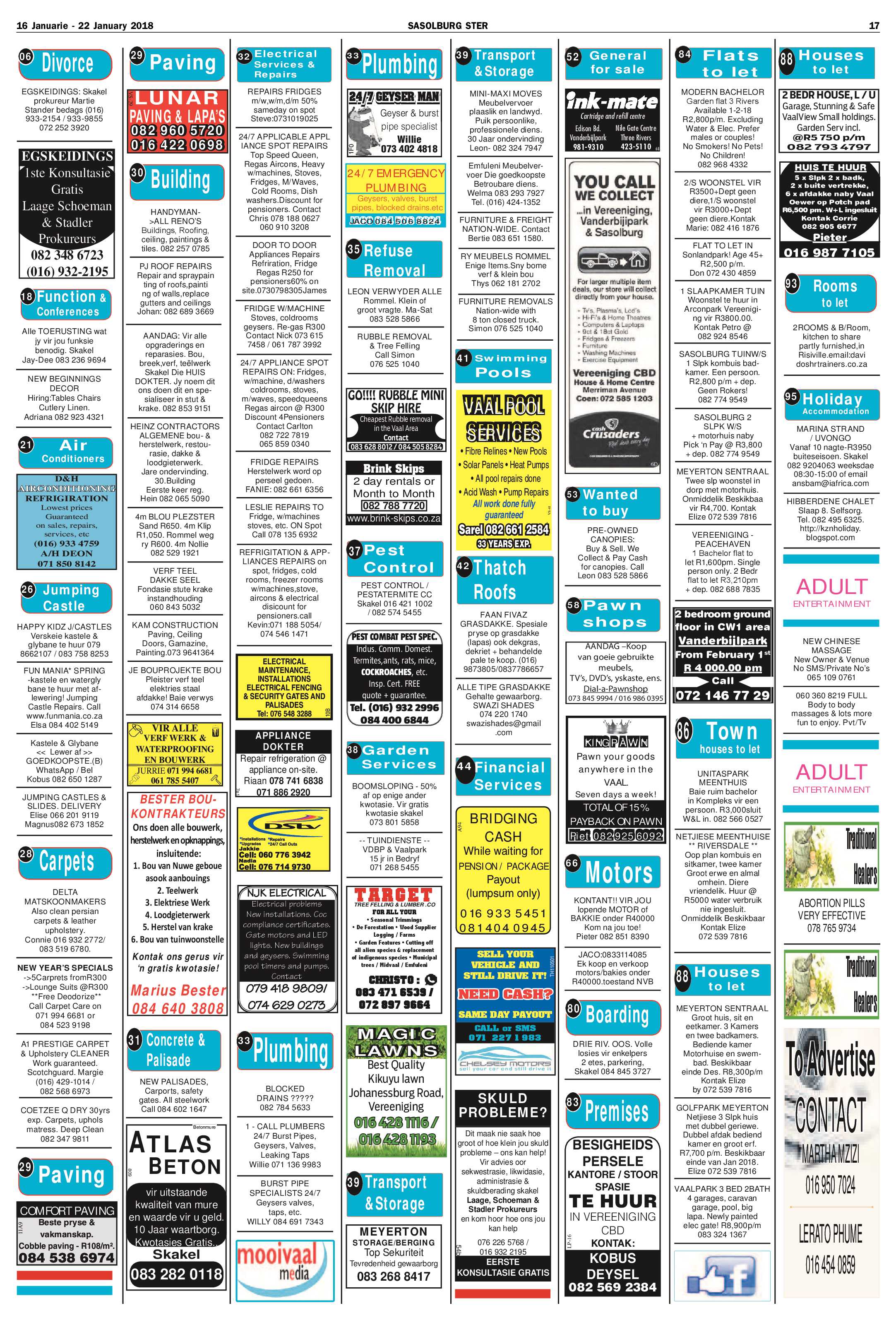 Sasolburg Ster 16 – 22 Januarie 2018 page 17
