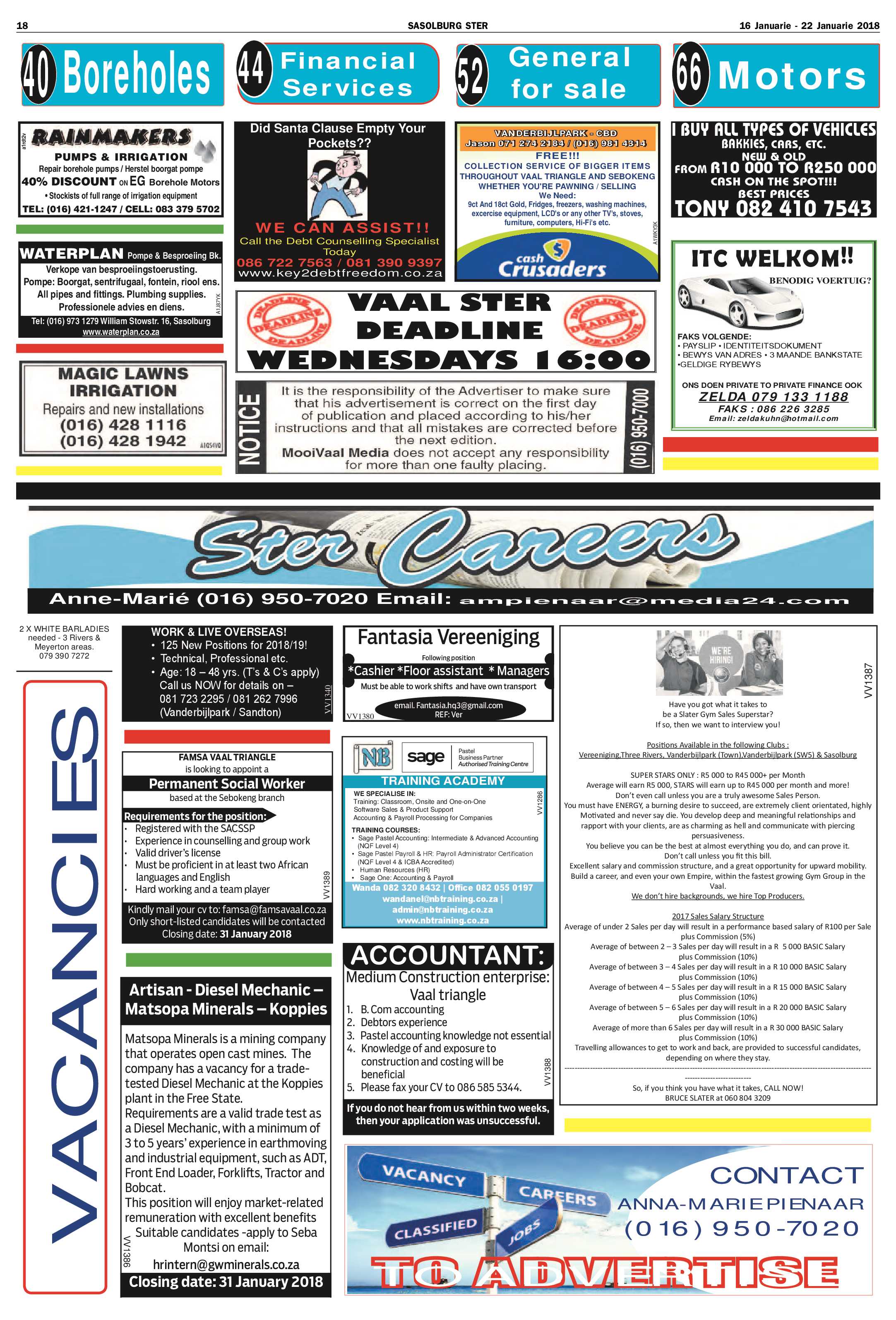 Sasolburg Ster 16 – 22 Januarie 2018 page 18