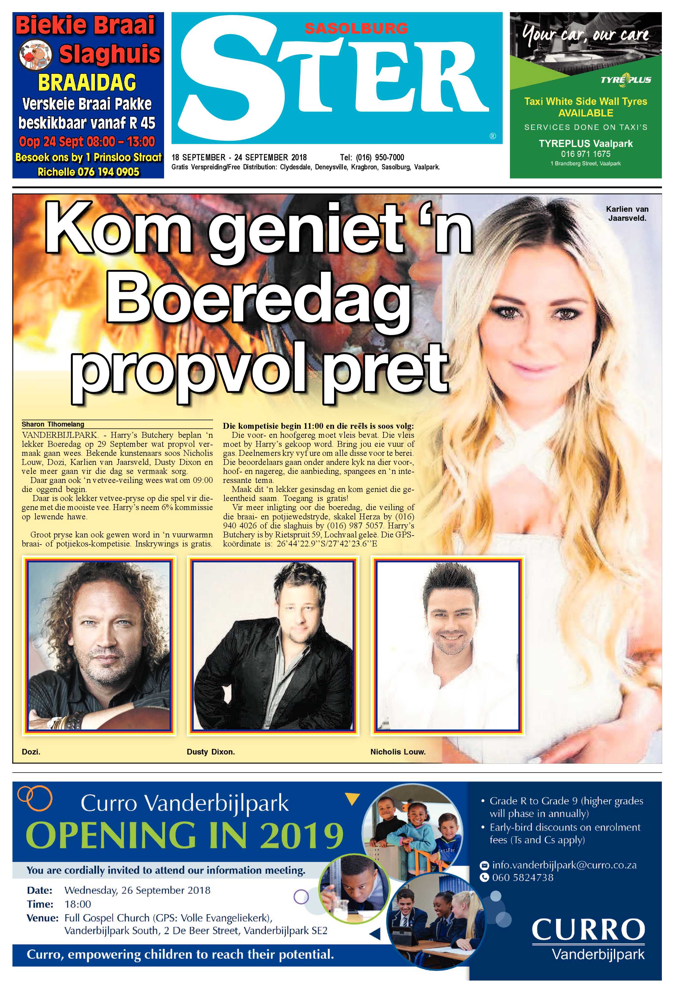 Sasolburg Ster 18 – 24 September 2018 page 1