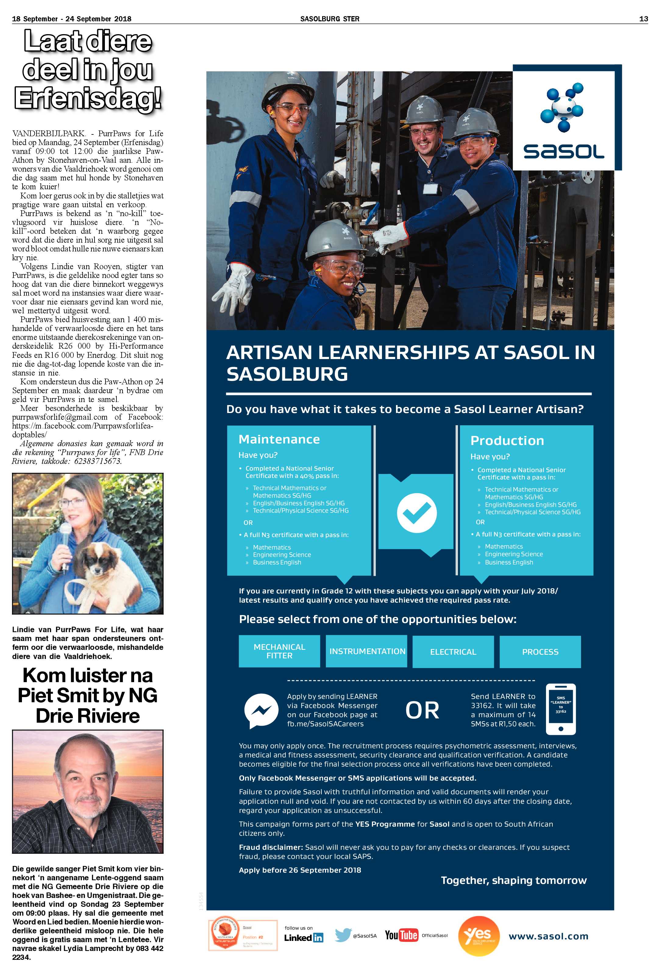 Sasolburg Ster 18 – 24 September 2018 page 13