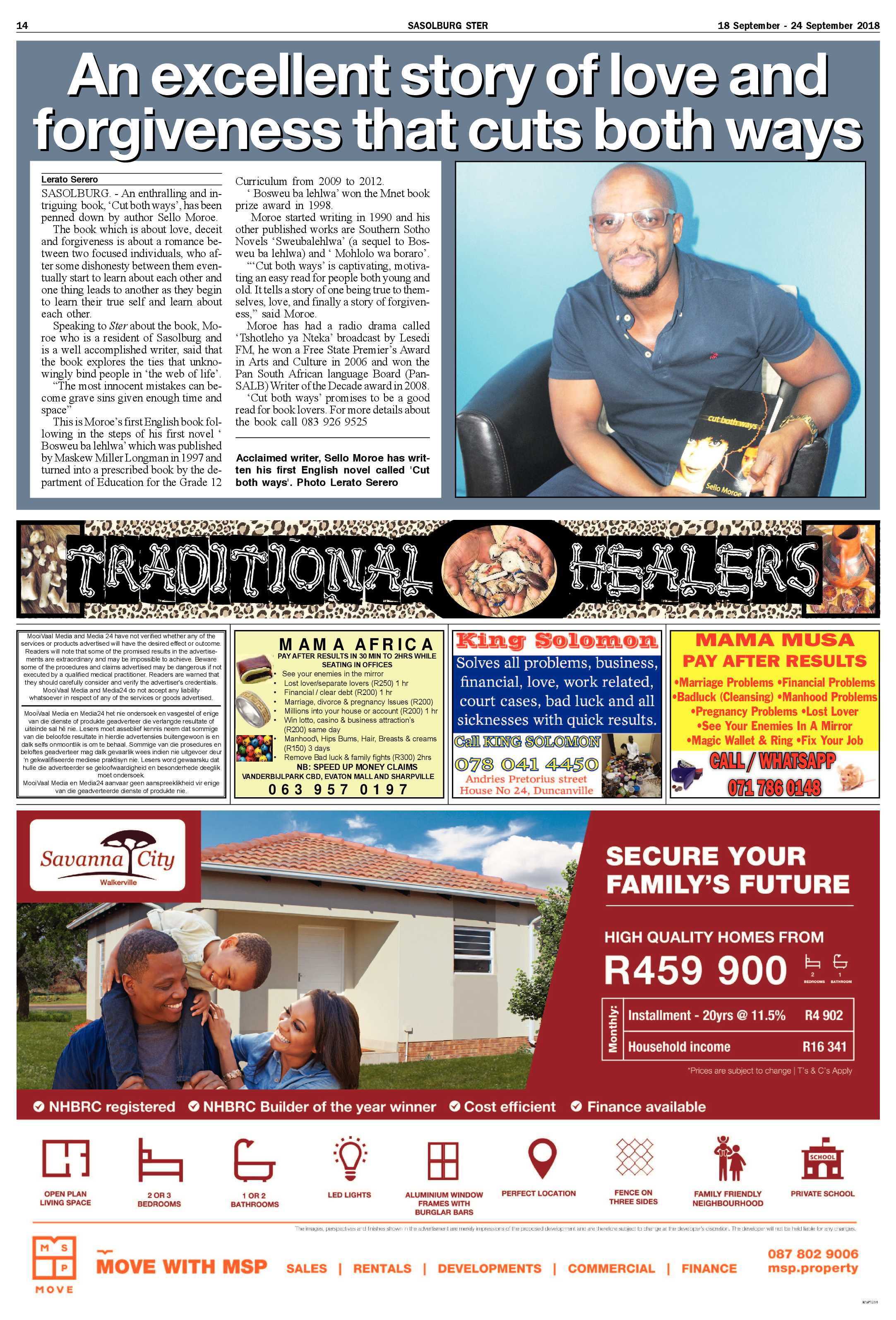 Sasolburg Ster 18 – 24 September 2018 page 14