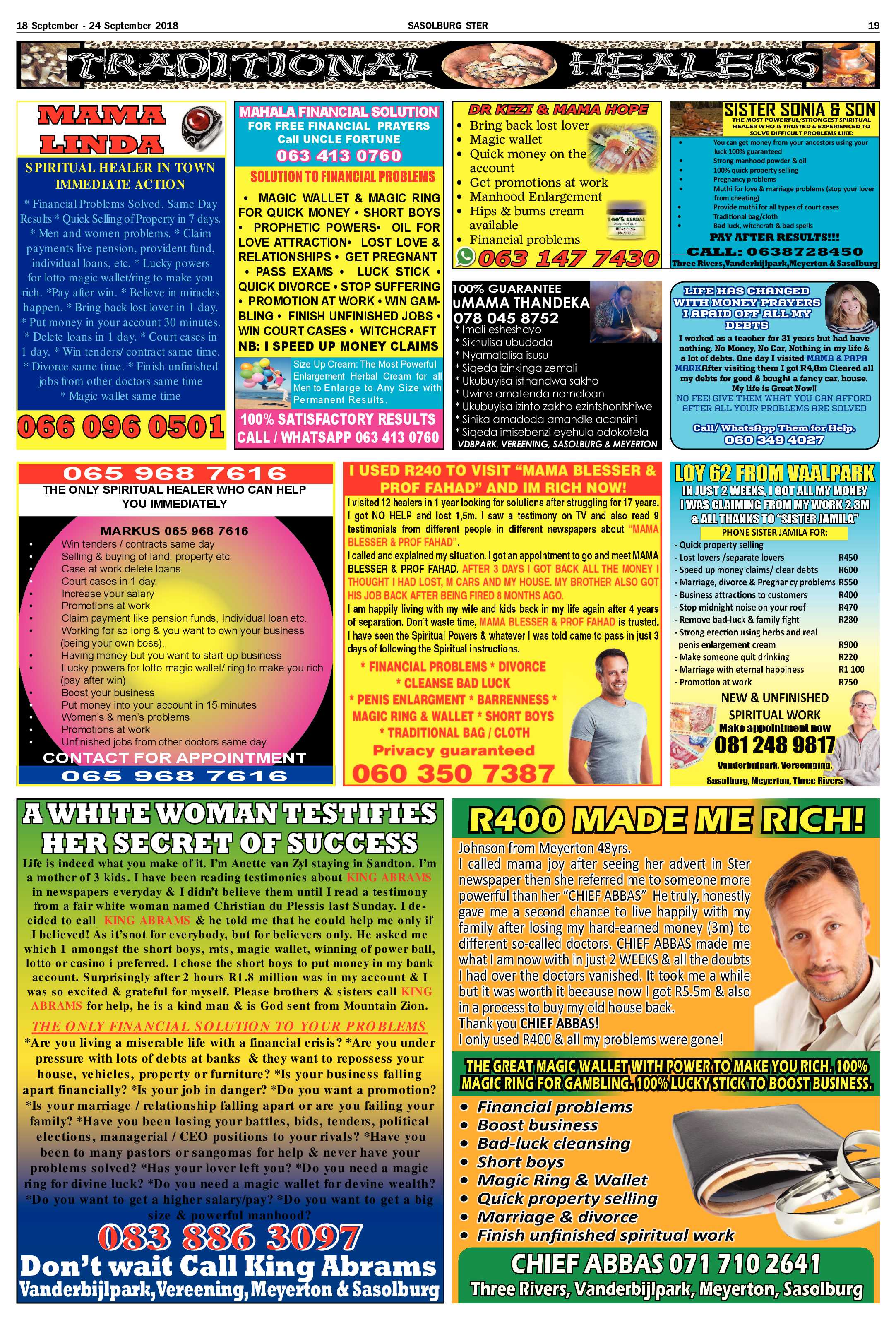 Sasolburg Ster 18 – 24 September 2018 page 19