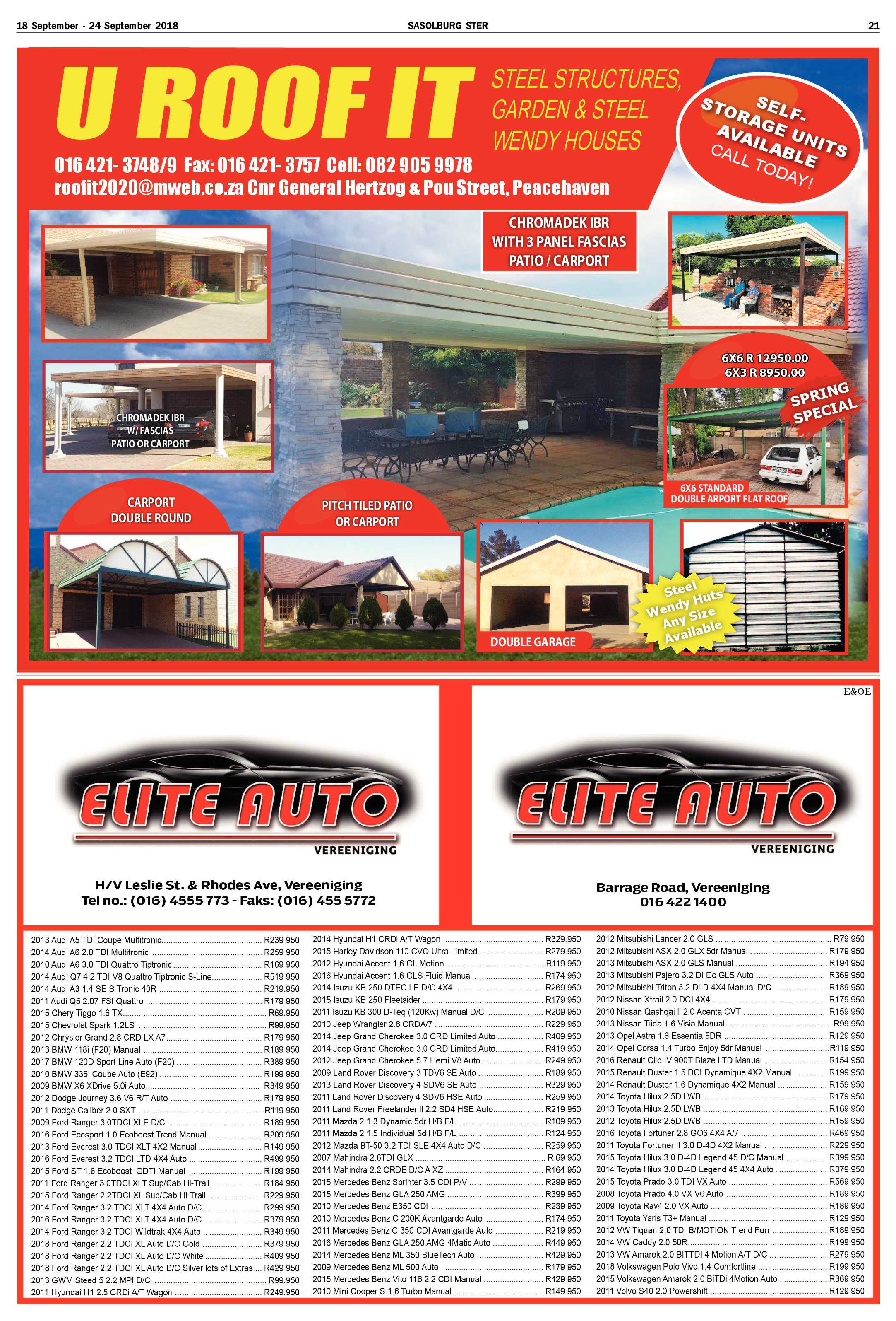 Sasolburg Ster 18 – 24 September 2018 page 21