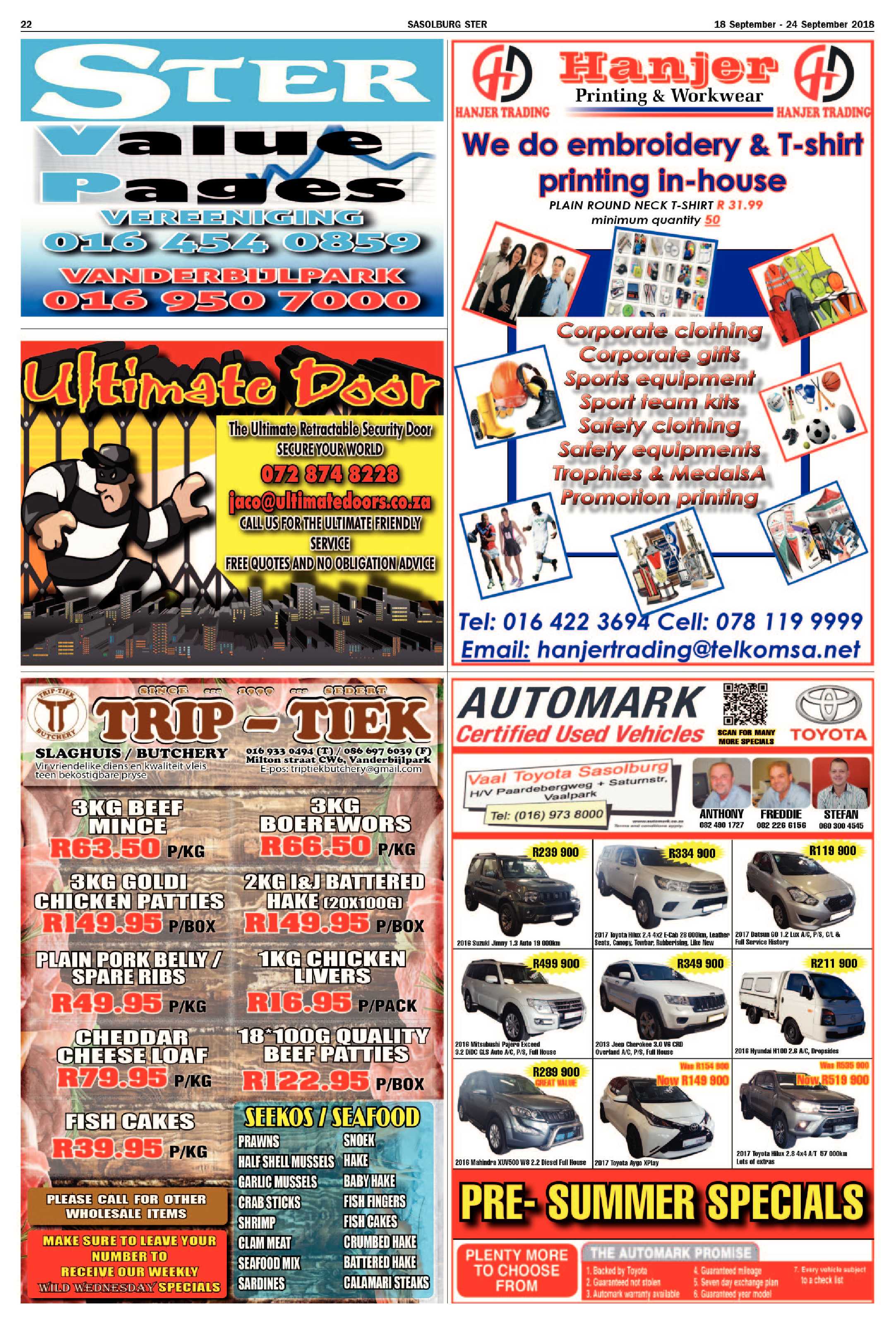 Sasolburg Ster 18 – 24 September 2018 page 22