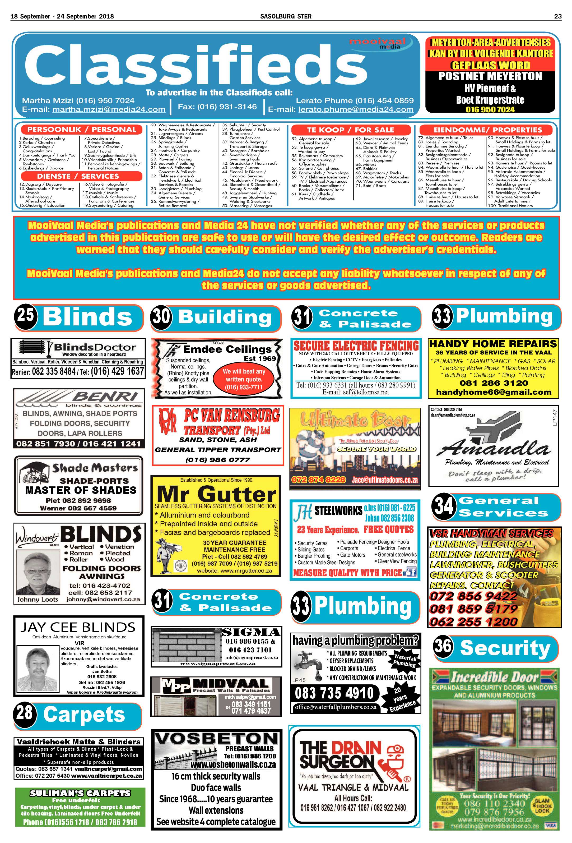 Sasolburg Ster 18 – 24 September 2018 page 23
