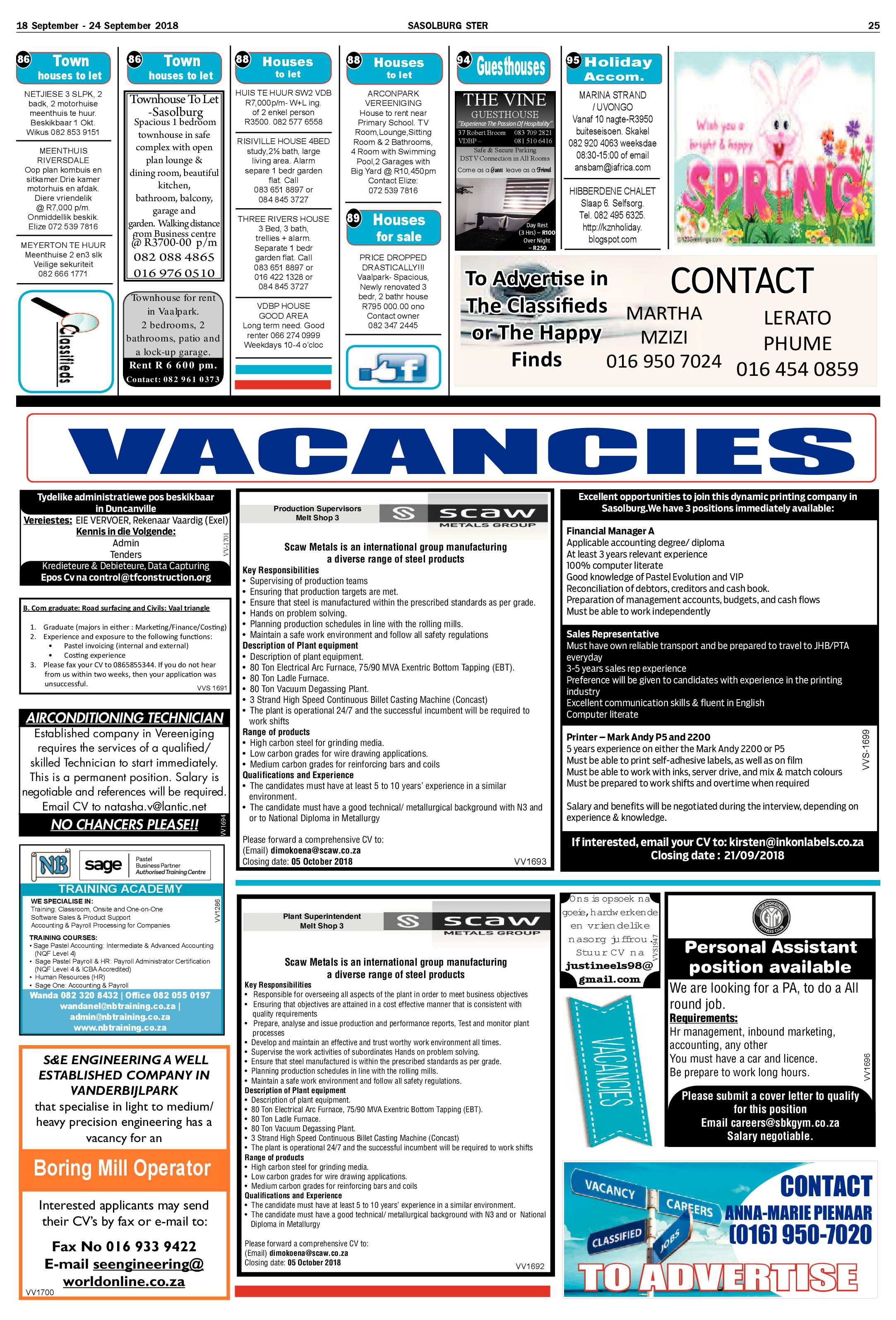 Sasolburg Ster 18 – 24 September 2018 page 25